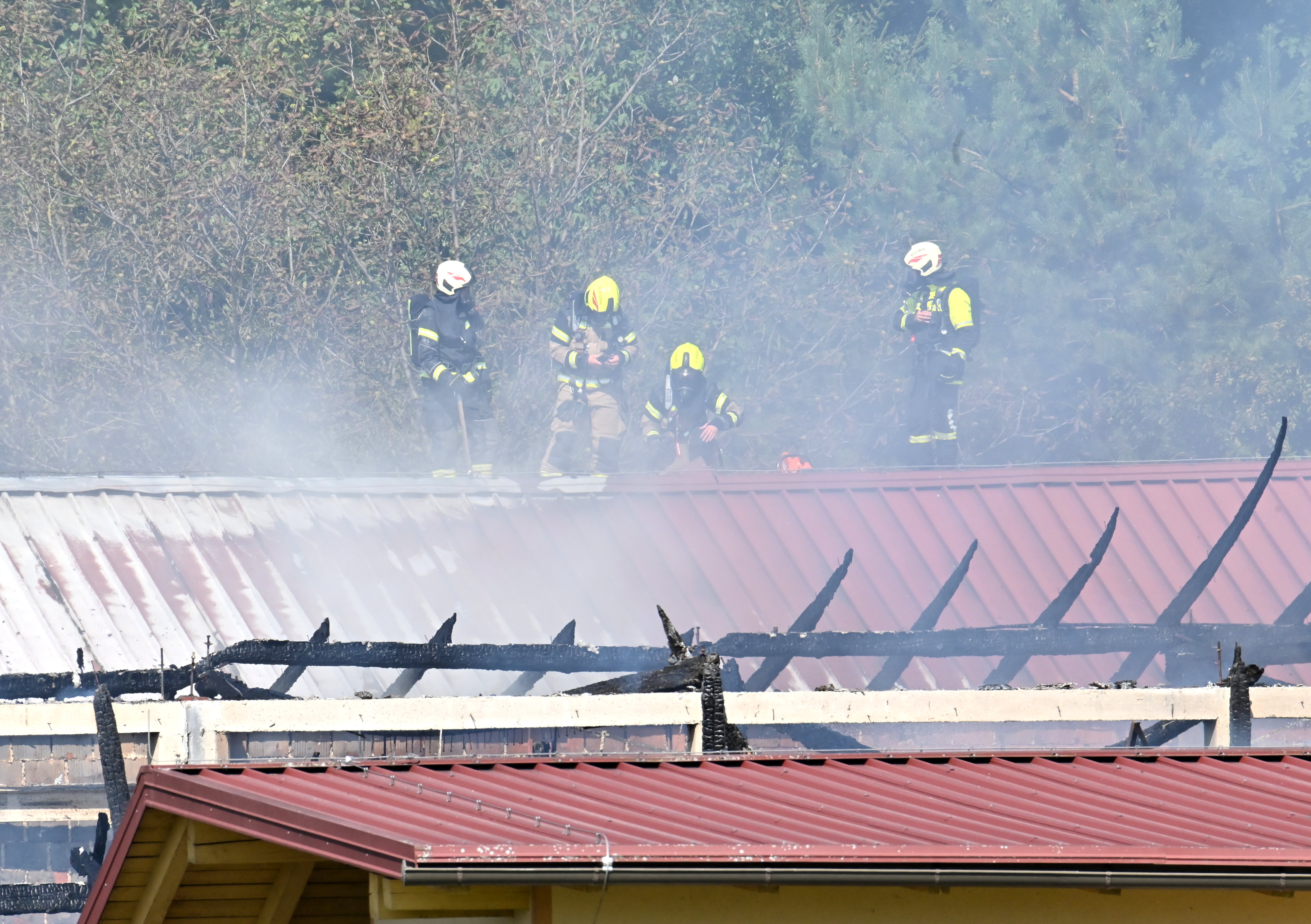 požar, kmetija, medvode, gasilci,