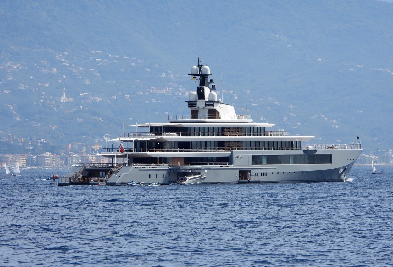 Steven Spielberg, jahta, italija