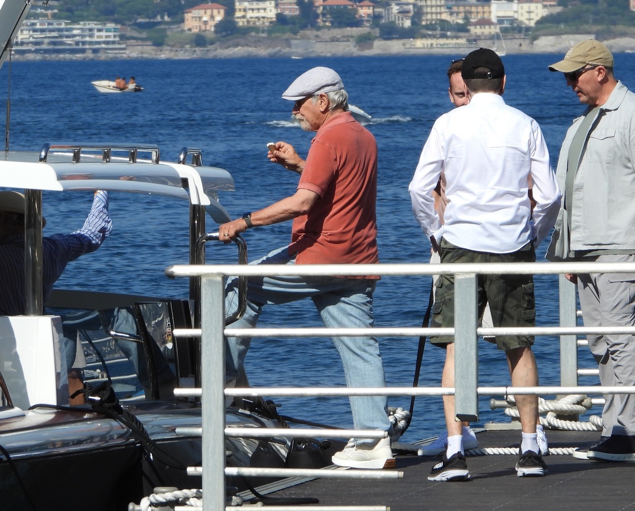 Steven Spielberg, jahta, italijafilm director Steven Spielberg arrives with his wife Kate Capshaw and friends in Portofino