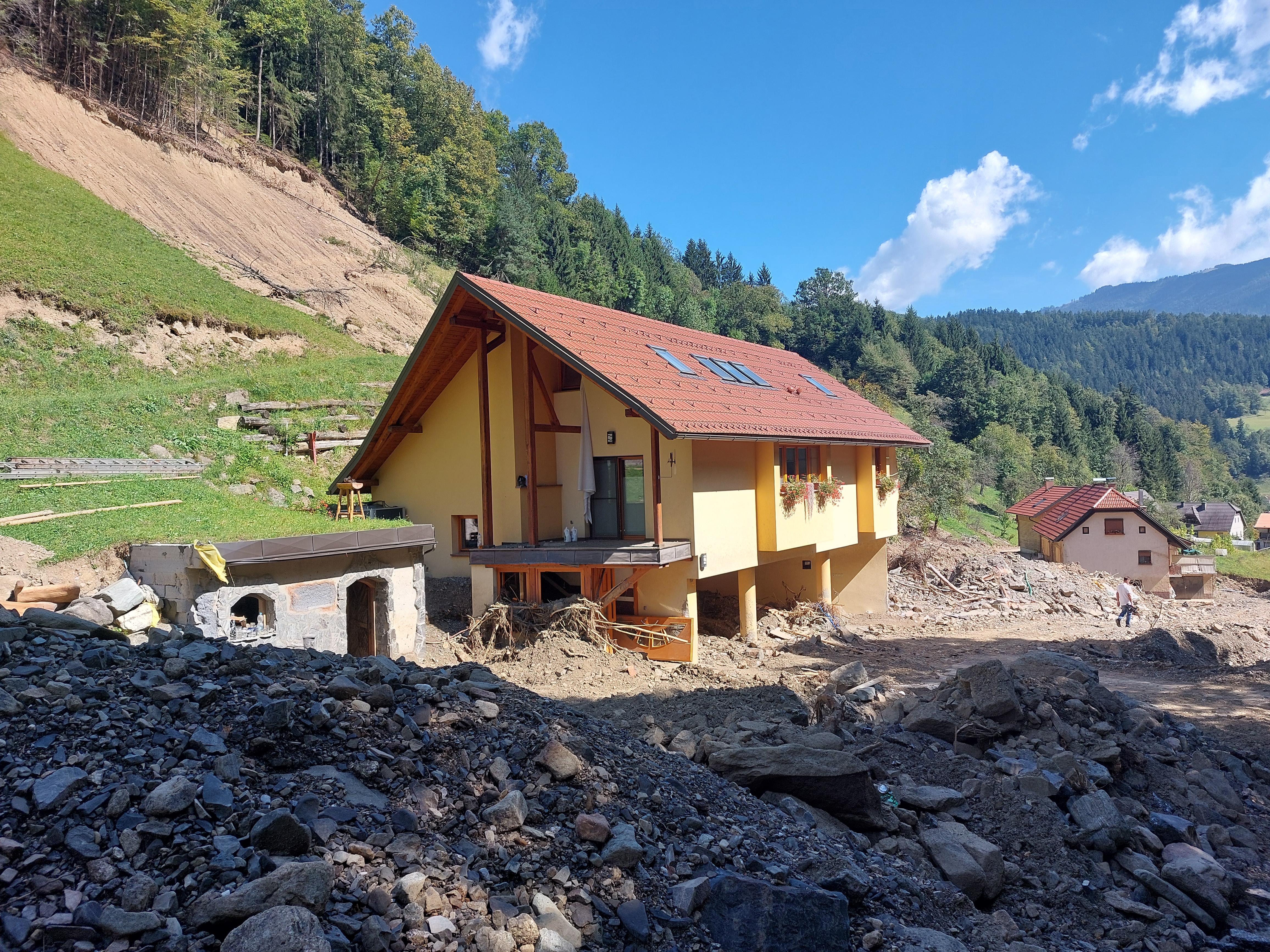 Trbiž, Ljubno, plaz, poplave