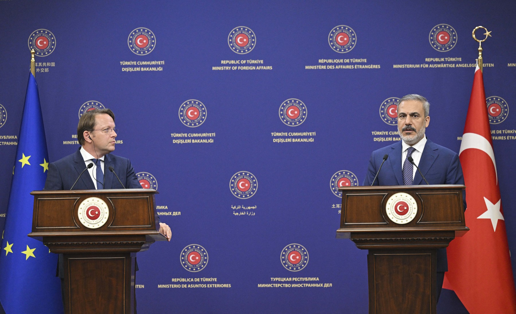 Oliver Varhelyi, Turčija, EU,  Hakan Fidan