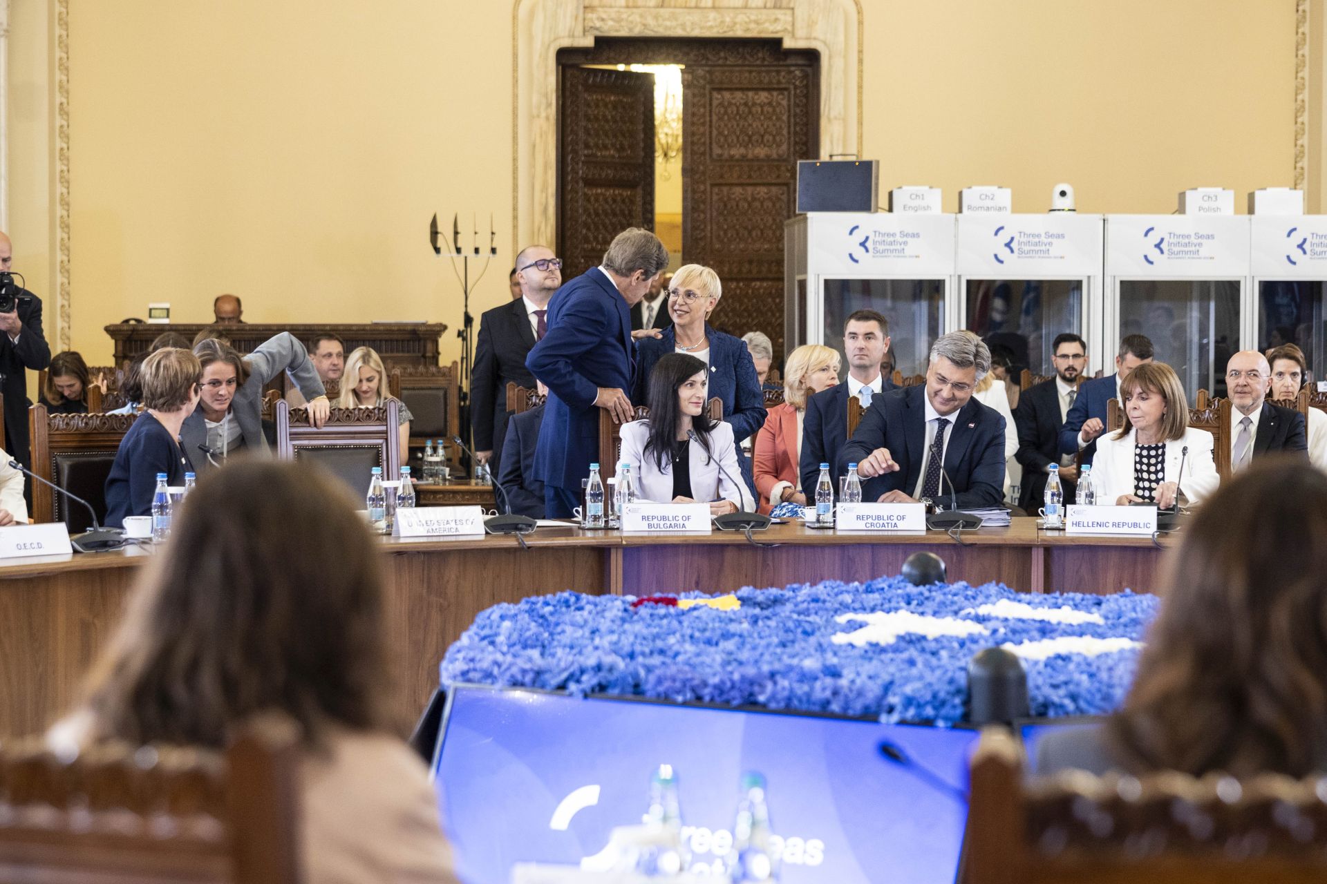 Predsednica republike Nataša Pirc Musar na 8. srečanju voditeljev pobude Tri morja. (Foto: Matjaž Klemenc/UPRS)