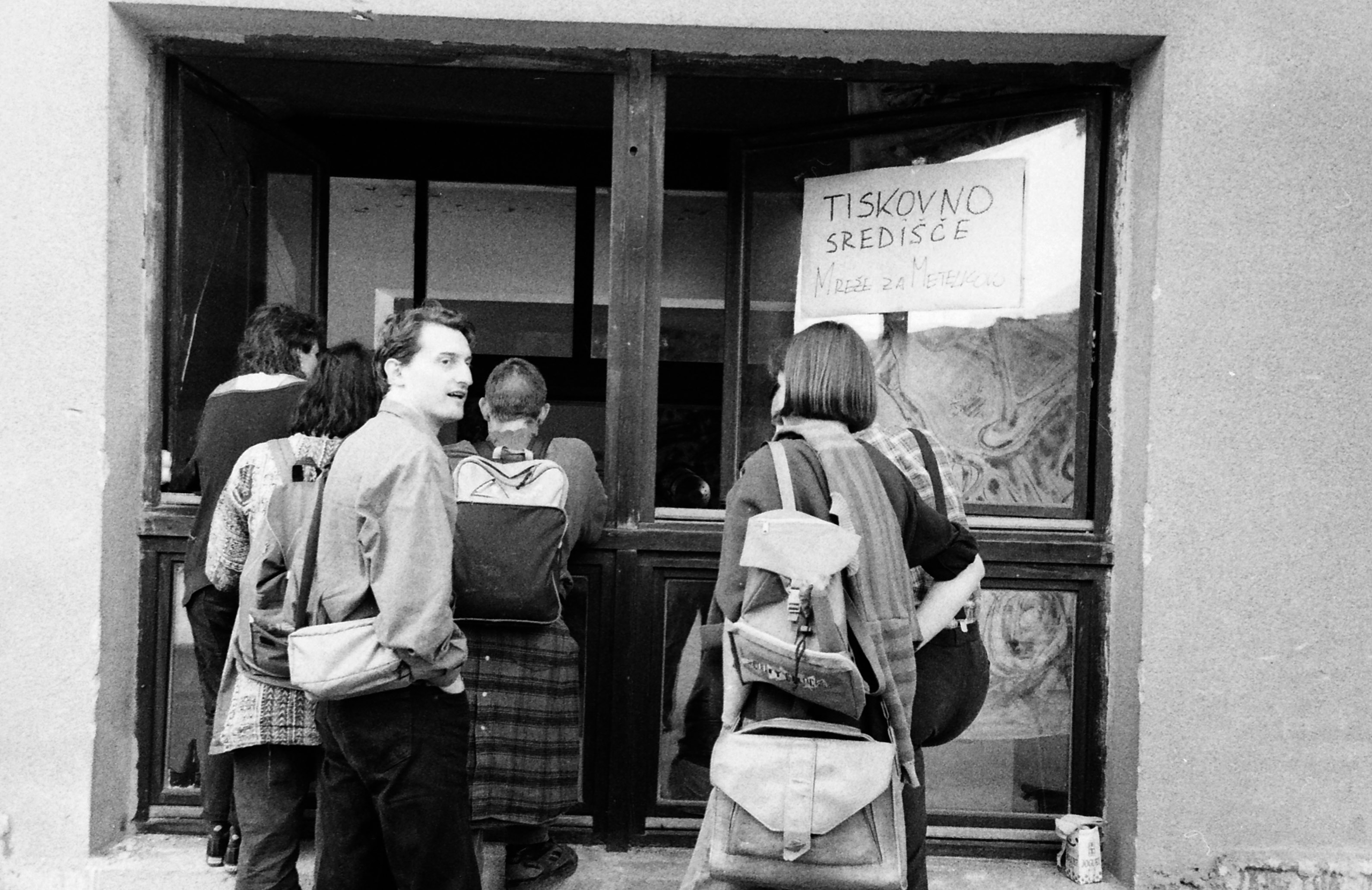 Zasedba Metelkove septembra 1993. (Foto: BOBO)