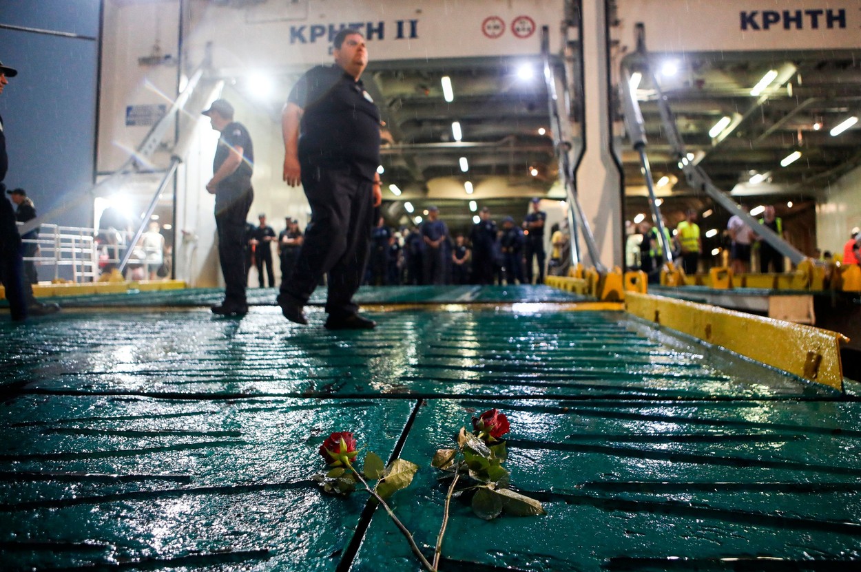 Antonis Karyotis, 36, died after being pushed into the sea by crew members of a departing ship while attempting to get on board on the port of Piraeus, Greece - 06 Sep 2023