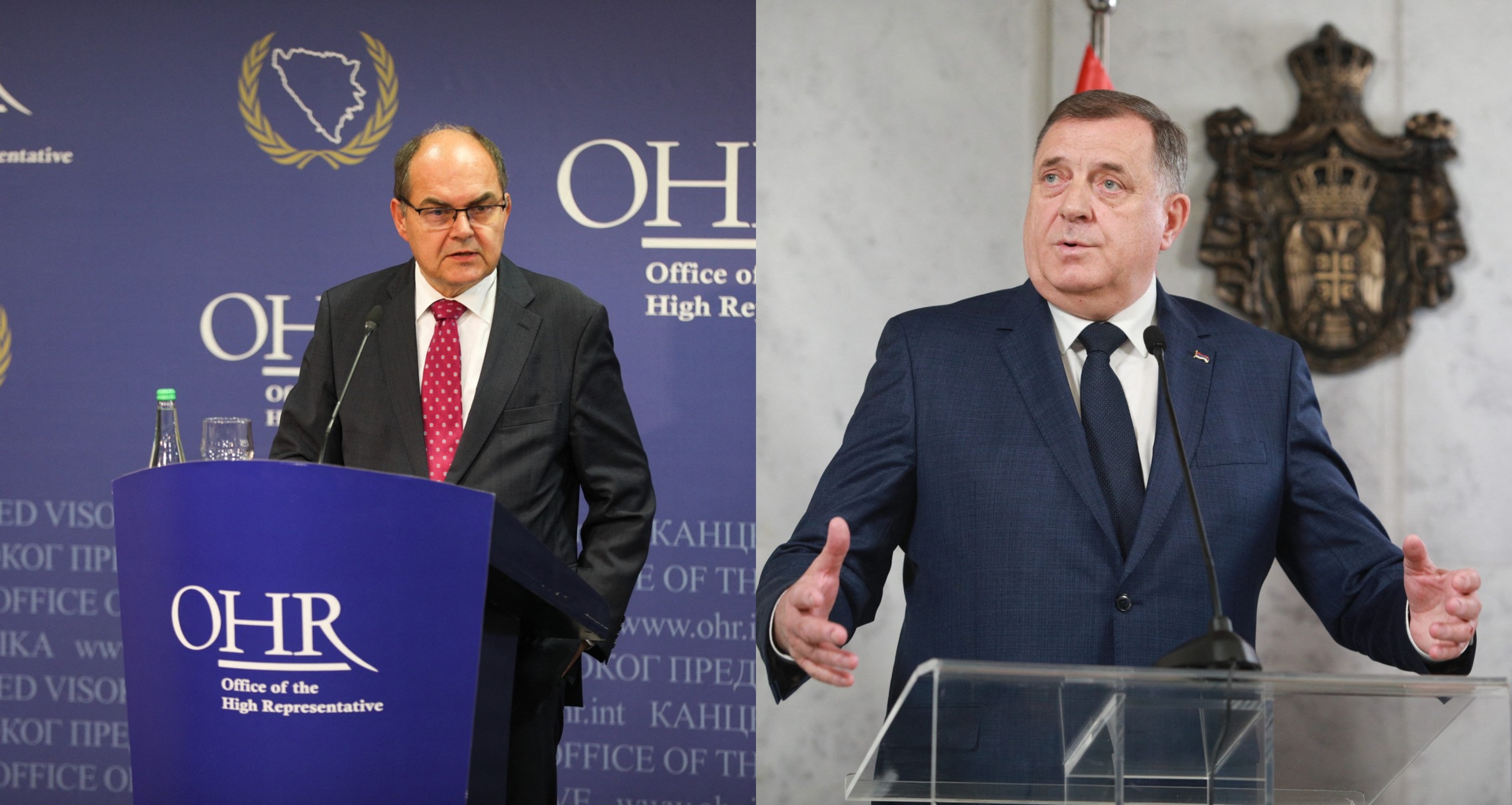 Christian Schmidt in Milorad Dodik