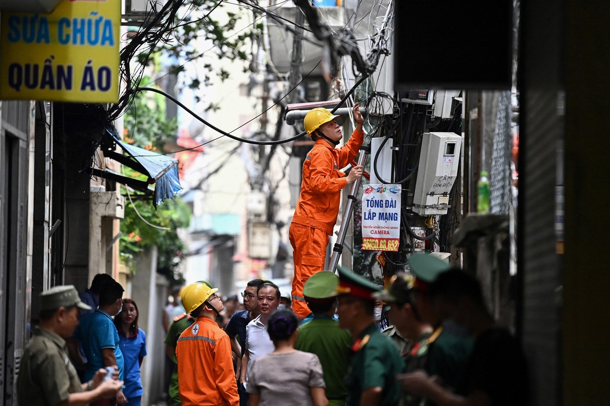 Posledice požara v vietnamski prestolnici. (Foto: PROFIMEDIA)