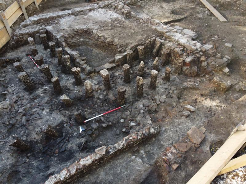 arheološka najdba, SNG Drama,  prenova