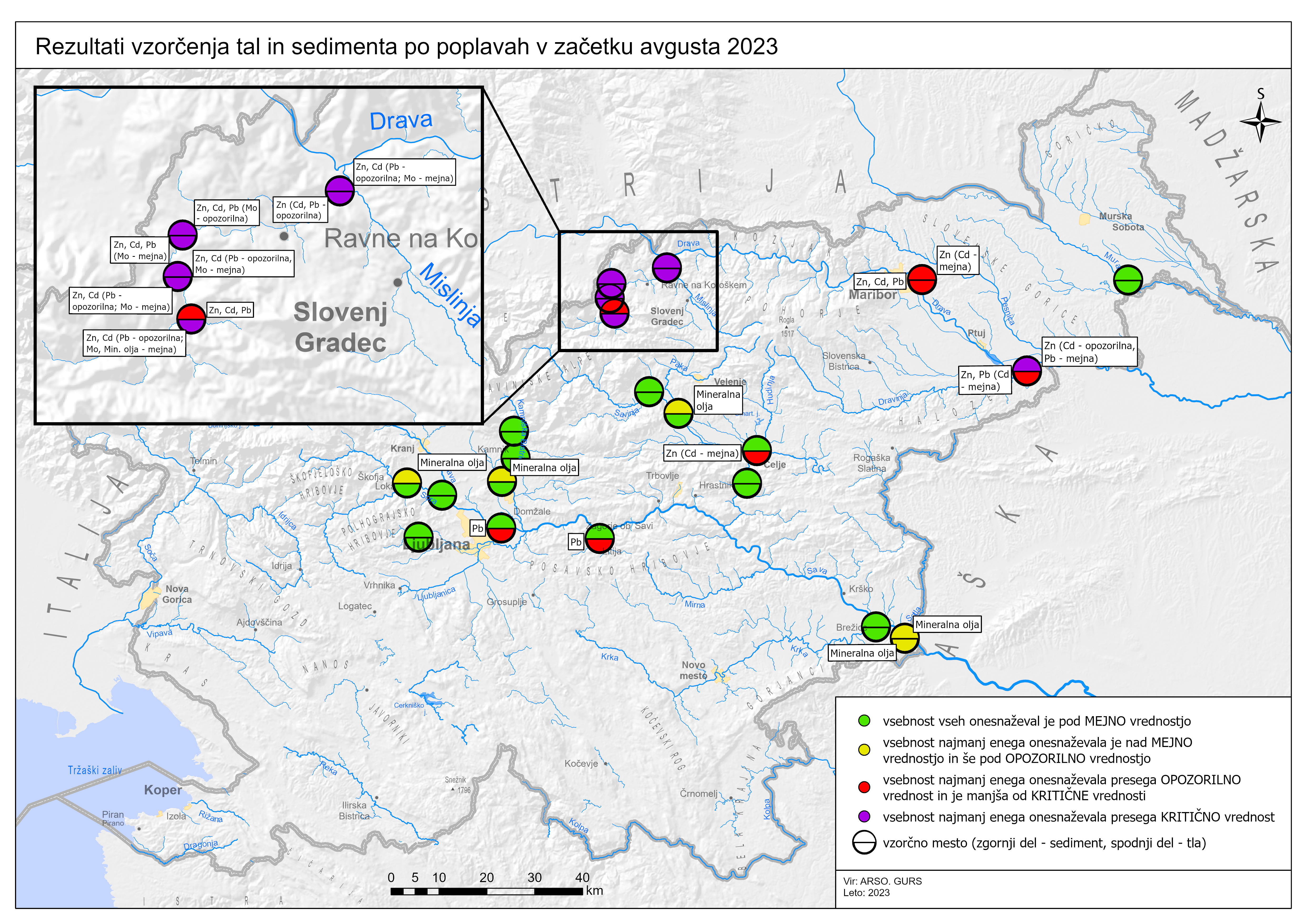 težke kovine po poplavah