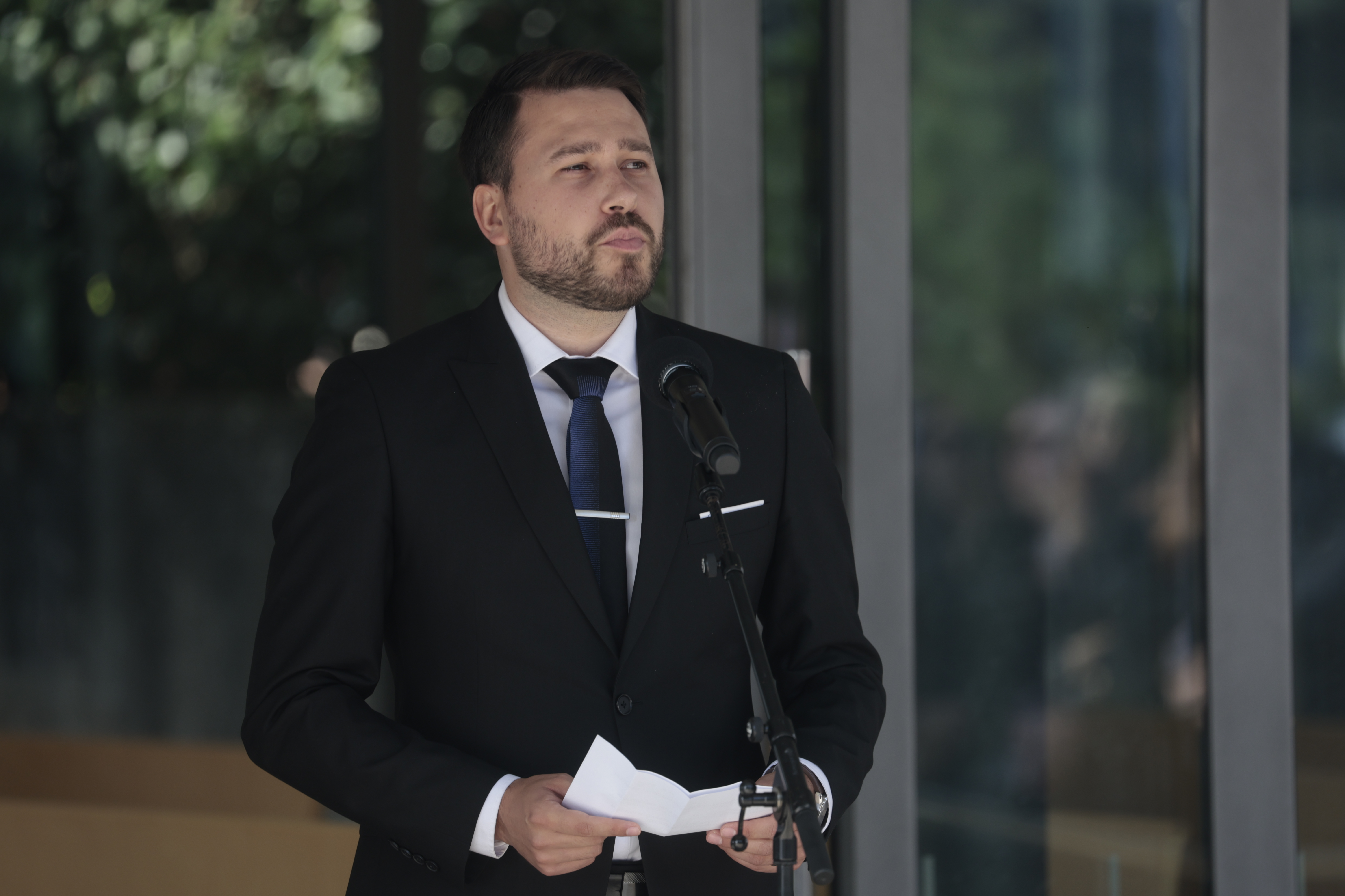 pogreb Saša Hribarja, Nejc Krevc