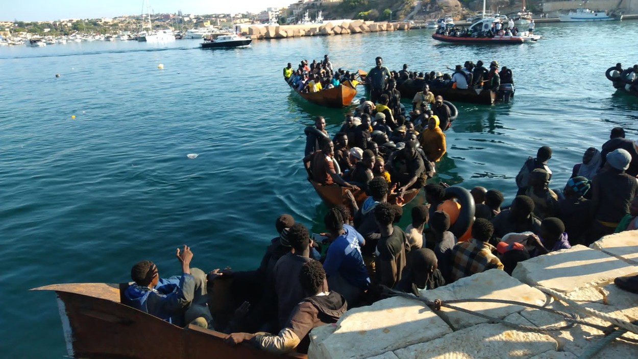 migranti, lampedusa, italija