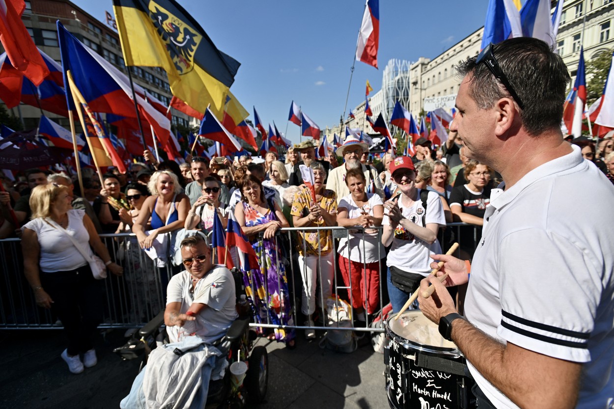 Protesti v Pragi. (Foto: PROFIMEDIA)