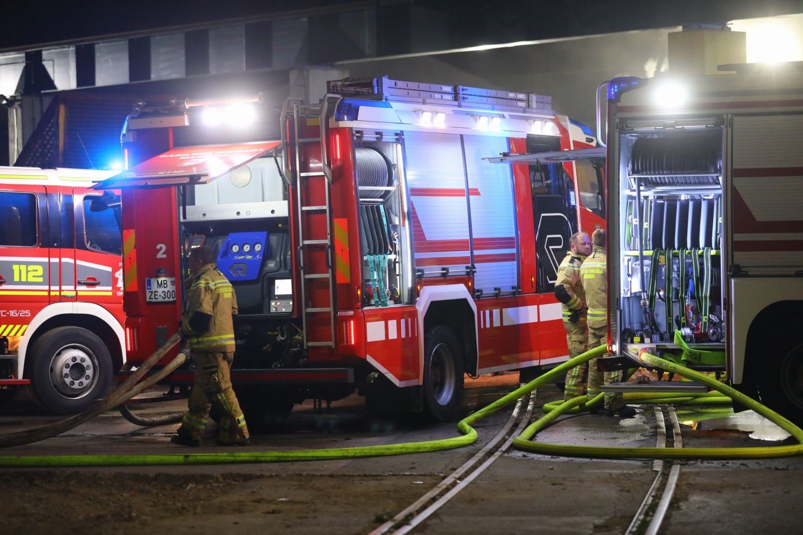 Požar v mariborski Surovini.