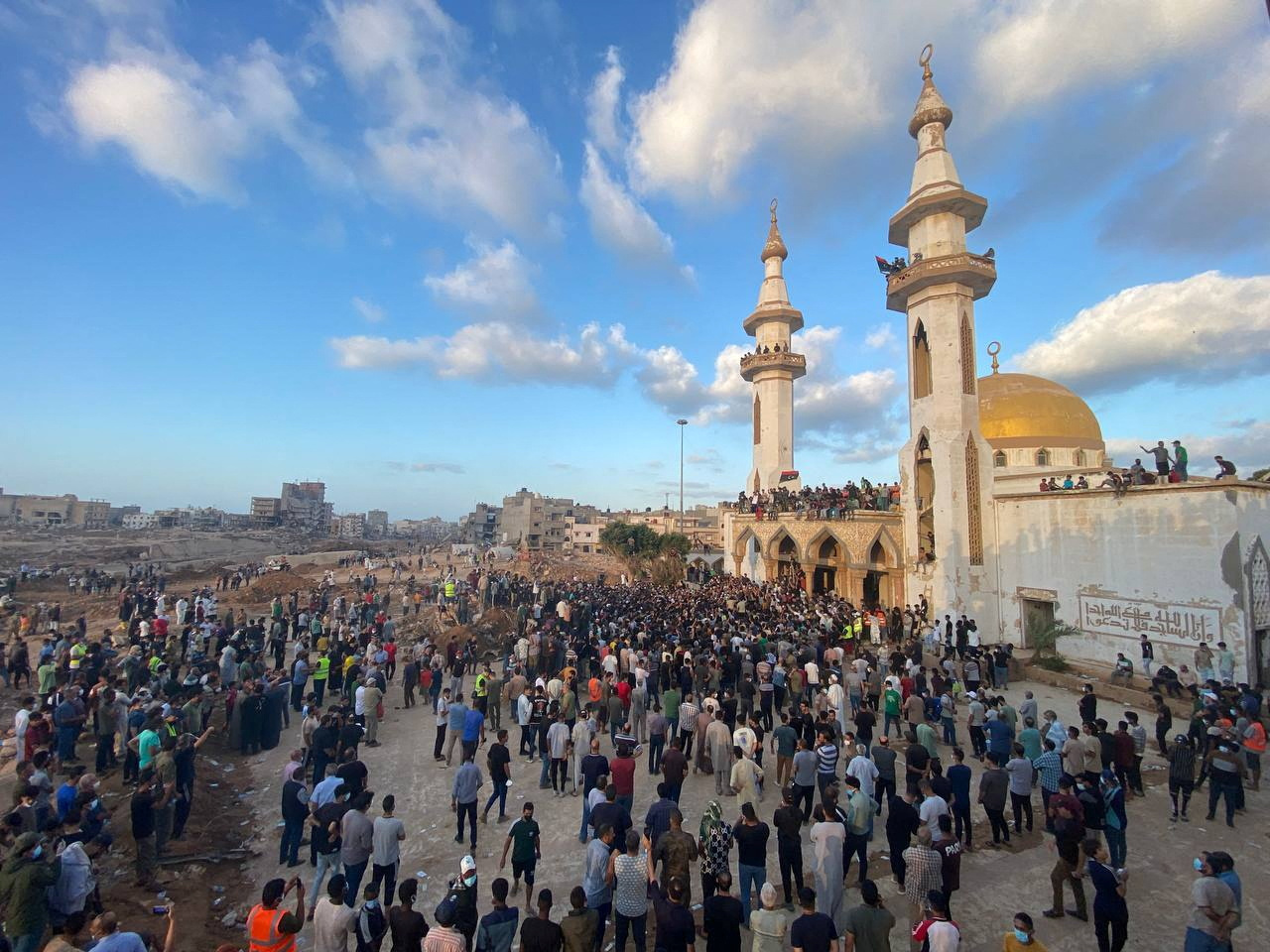 Aftermath of the floods in Derna