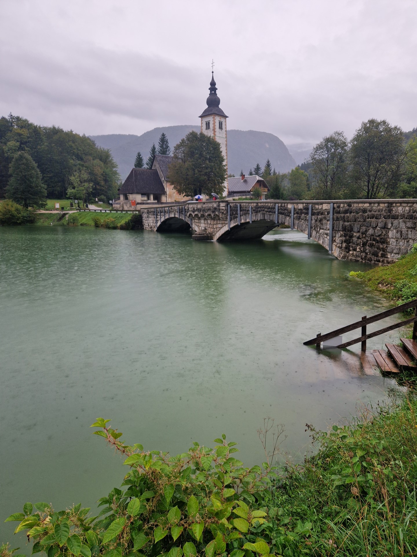Bohinjsko jezero, Ribčev laz, poplava