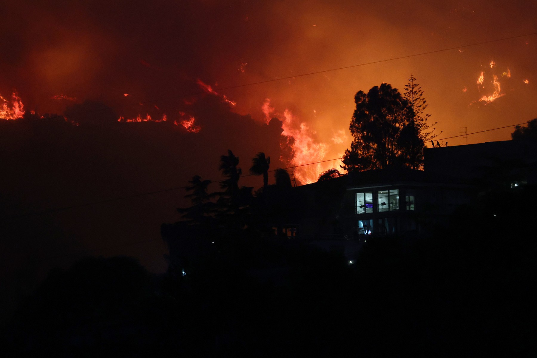 gozdni požari, sicilija