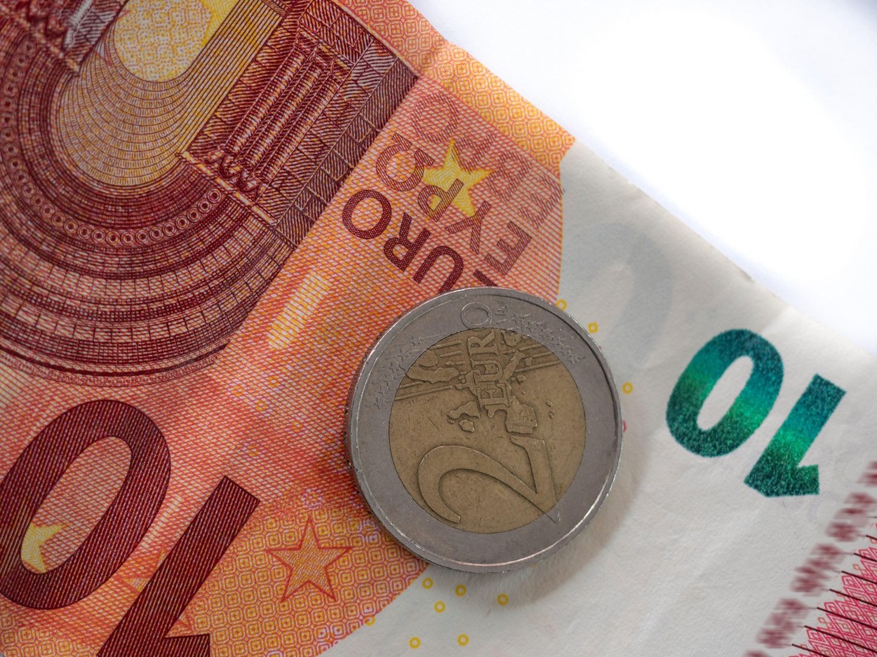 zaposleni,denar,bankovci,kovanci,evro