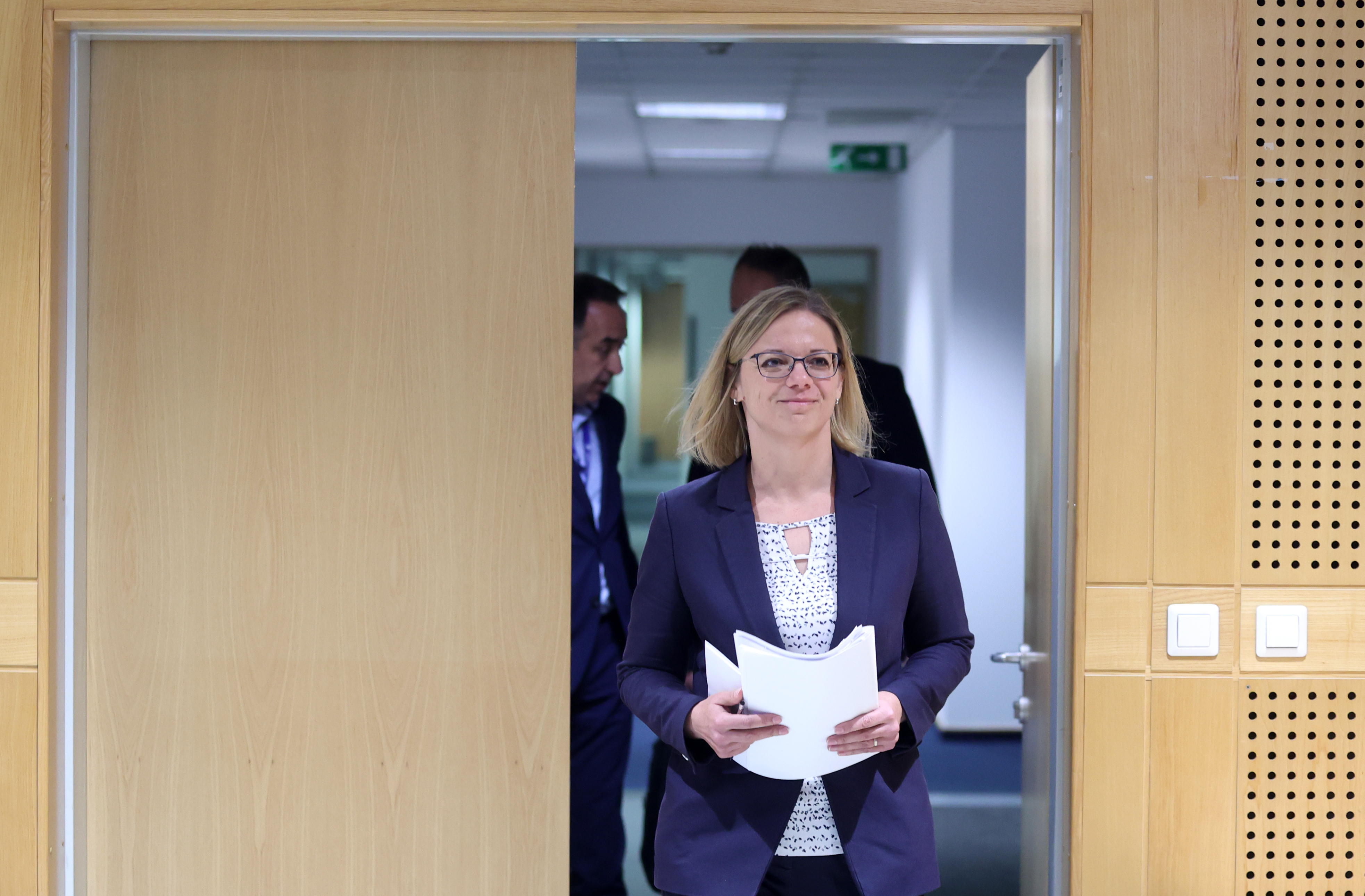 Novinarska konferenca ministrice za javno upravo Sanje Ajanovič Hovnik