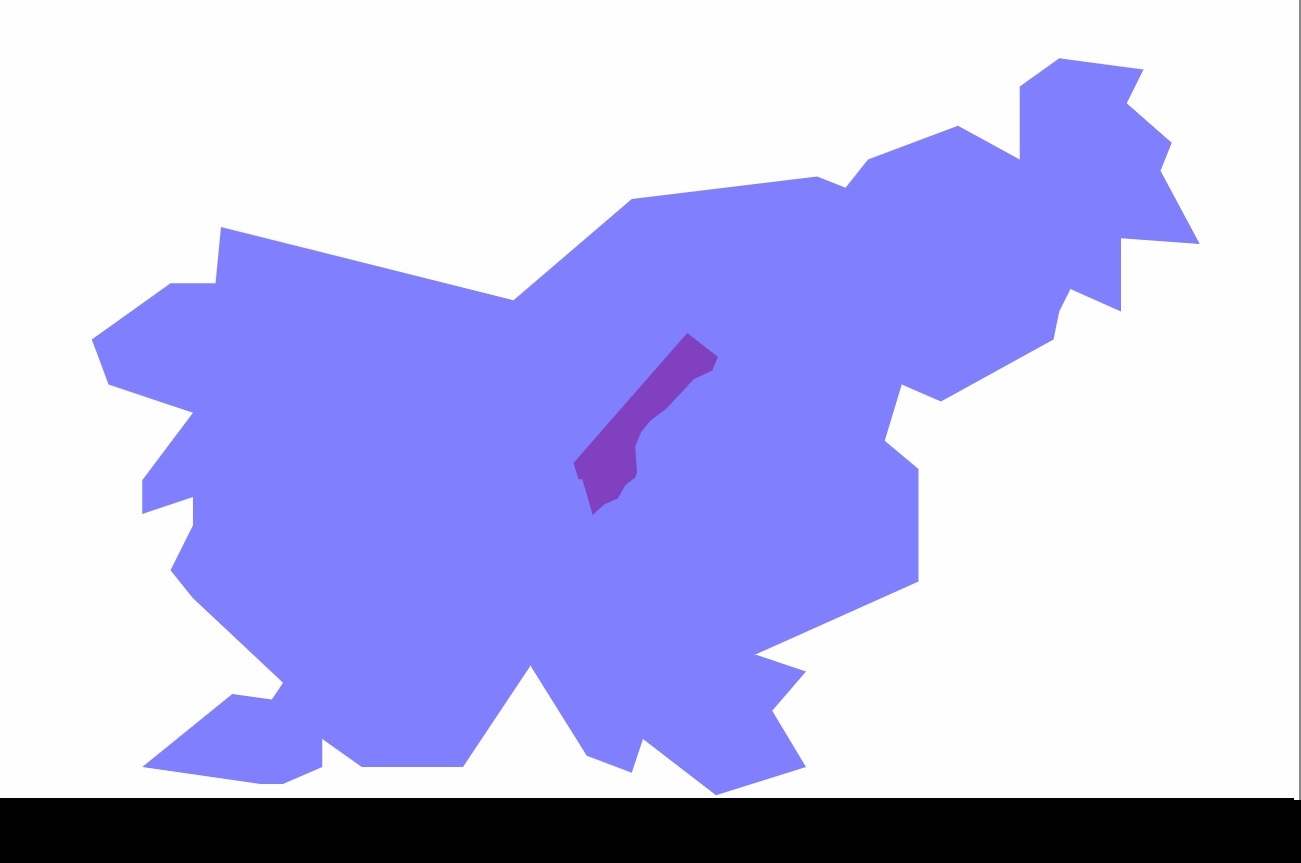 Gaza, Slovenija, območje, površina