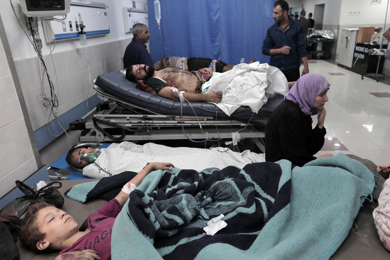 Gaza Hospital Is Running Beds, Palestine - 12 Oct 2023