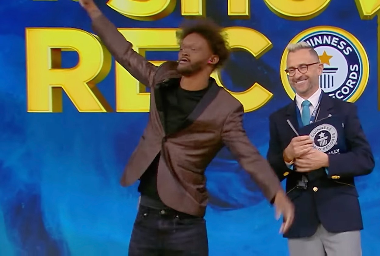 Jovante Carter, gurning, spakovanje, Guinnessov rekord