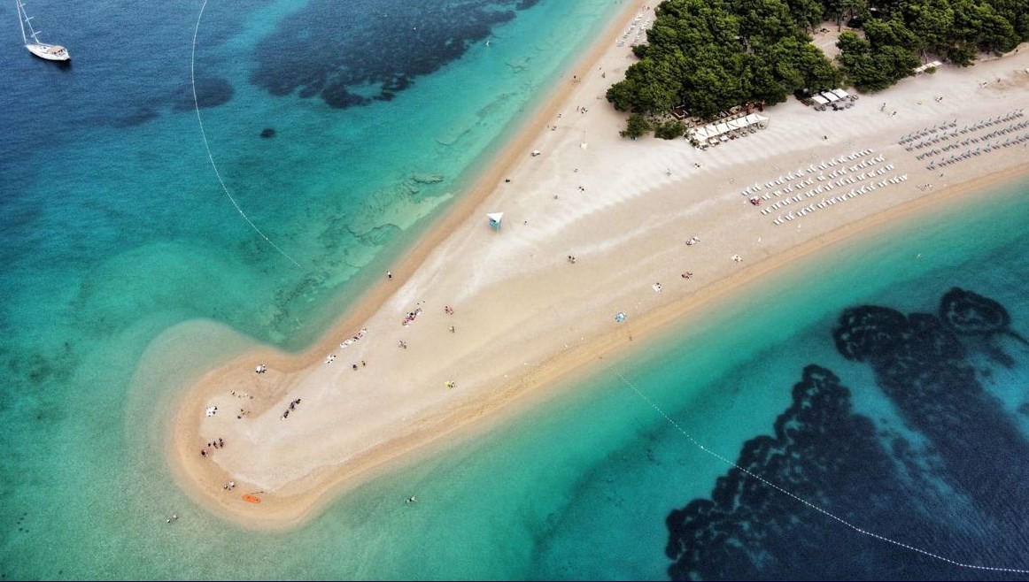 Zlatni rat, Bol na Braču, Brač, Hrvaška, plaža, Jadransko morje
