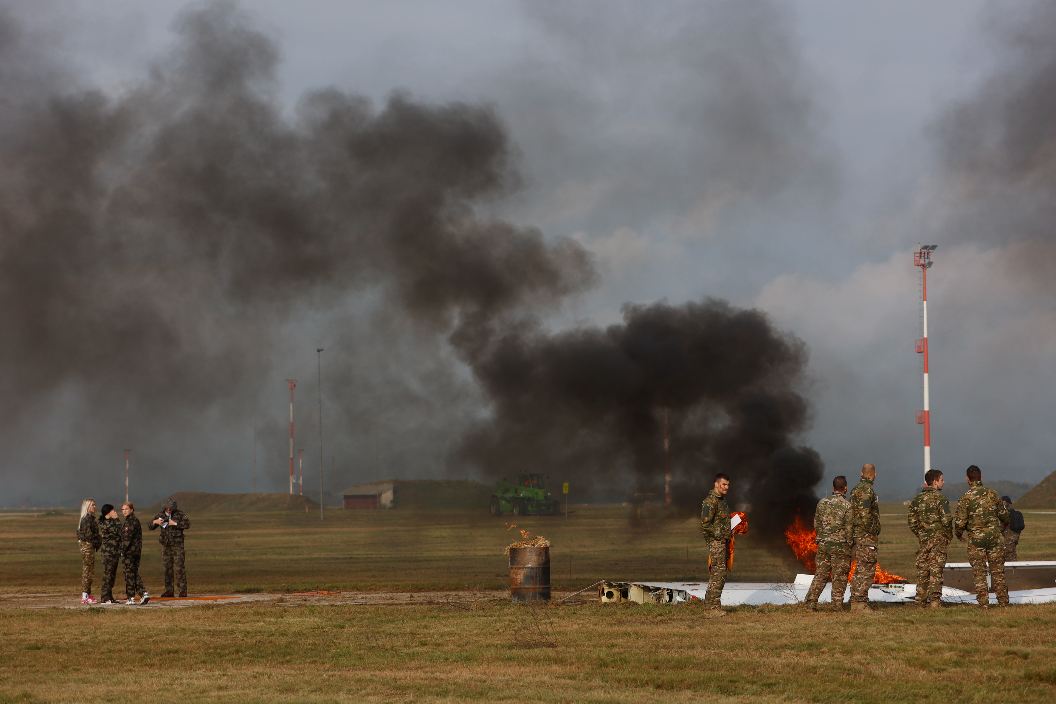 gasilsko-reševalna vaja, gasilci, reševalci