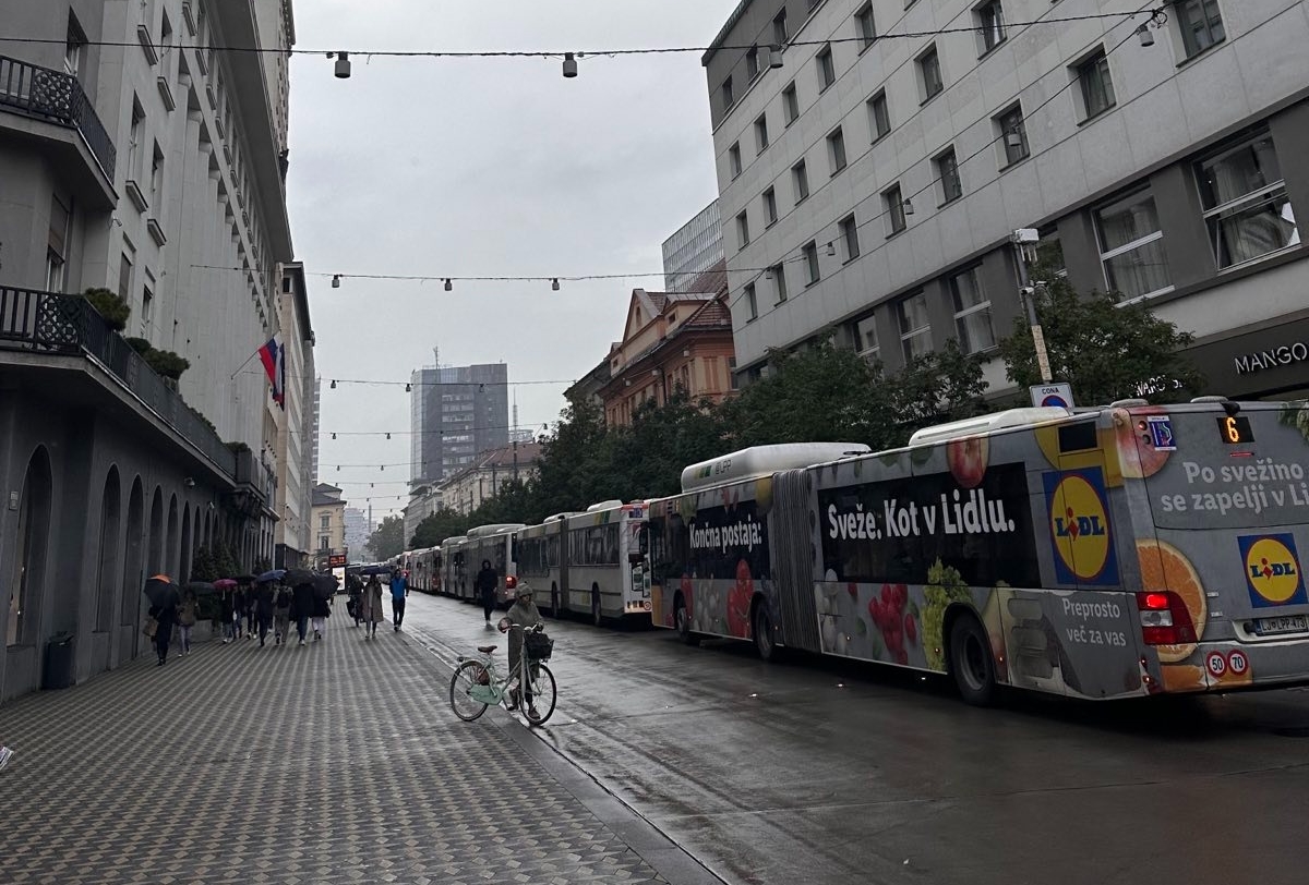 prometni kaos v ljubljani