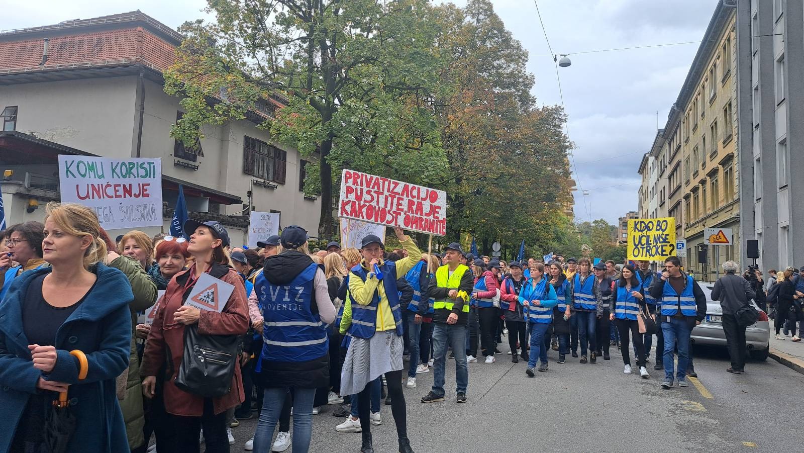 Protestni shod Sviza. (Foto: N1)