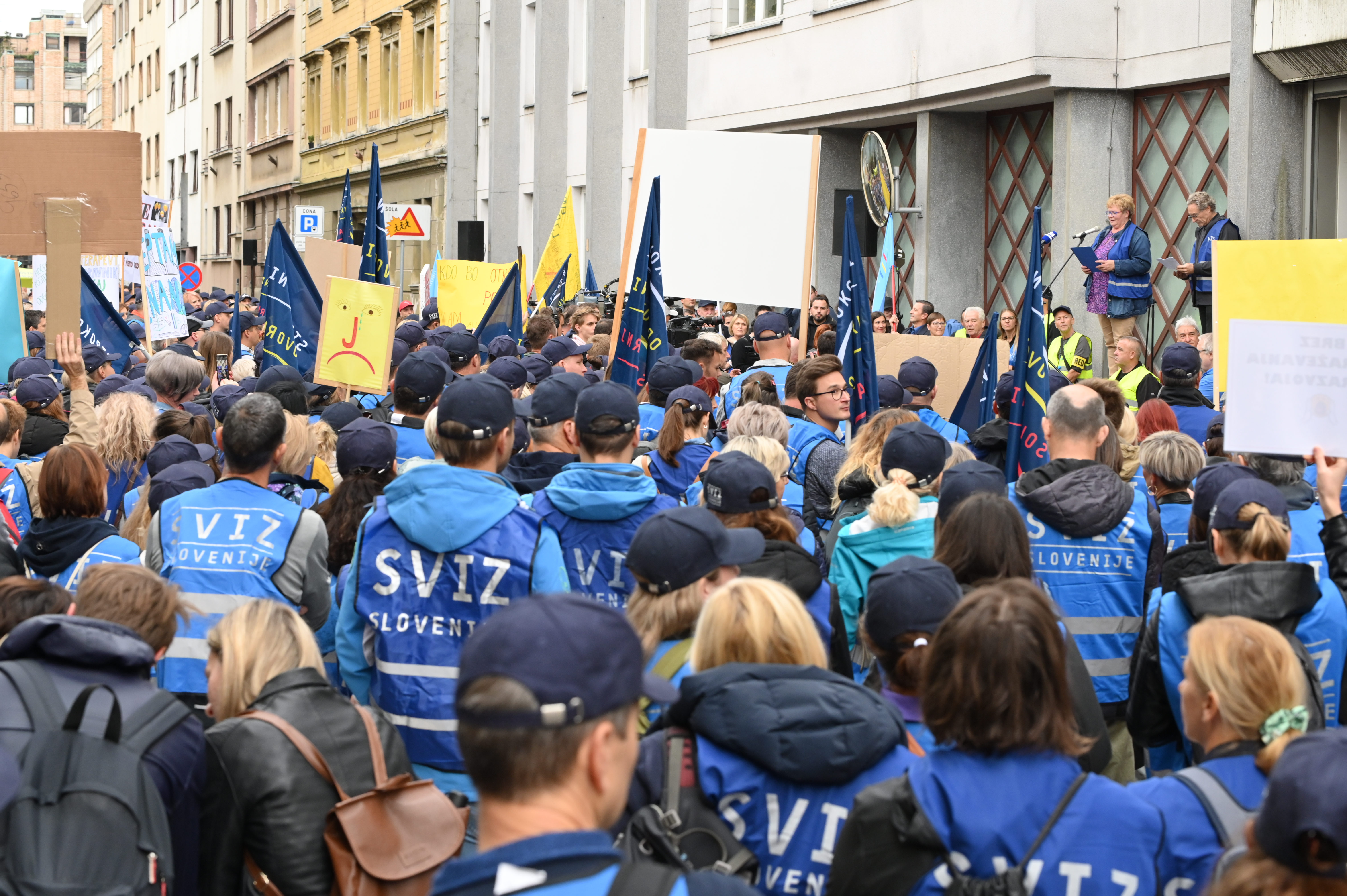 Protestni shod Sviza. (Foto: Žiga Živulović jr./BOBO)