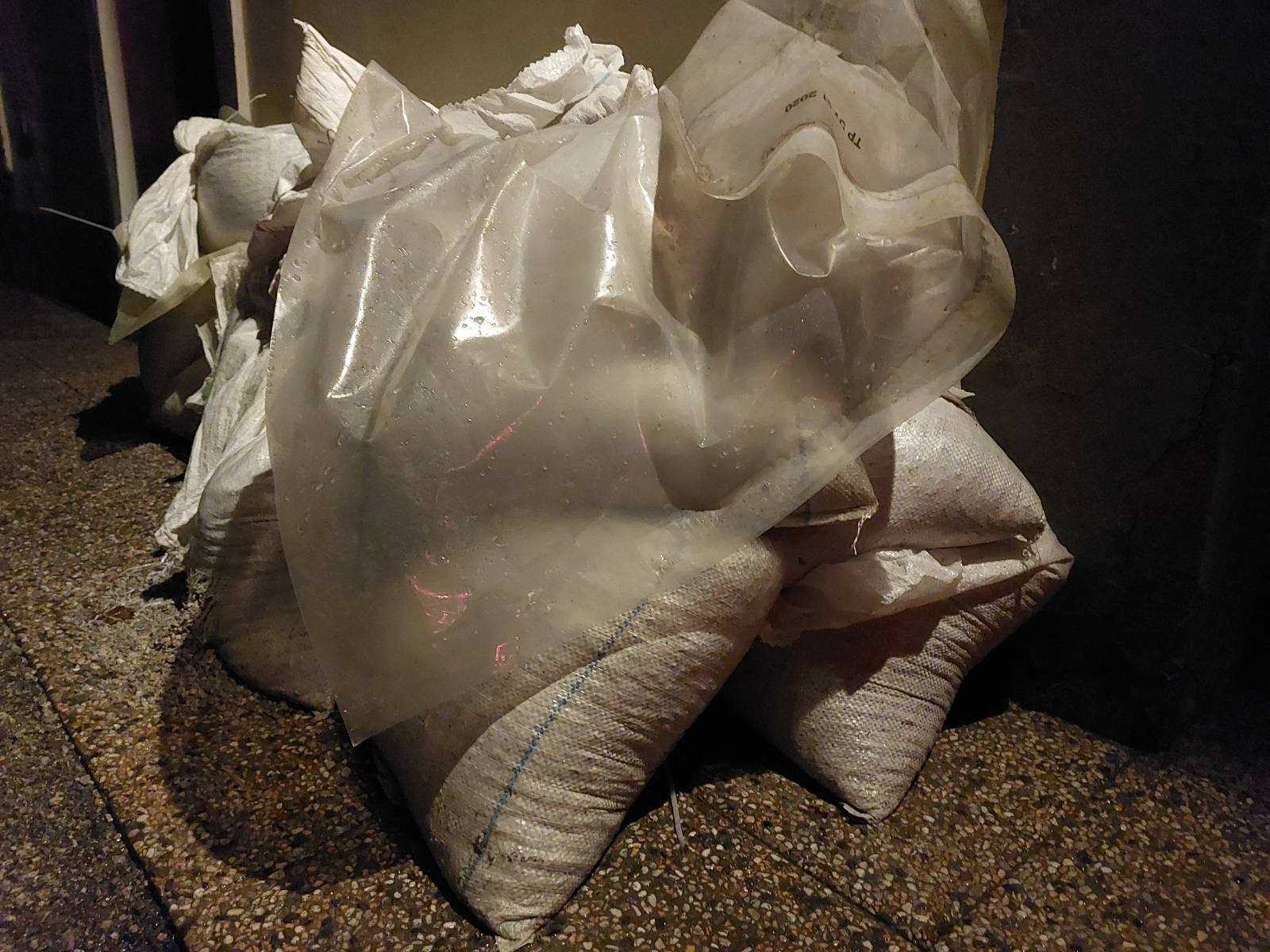 Poplavne vreče v Braslovčah (Foto: N1)