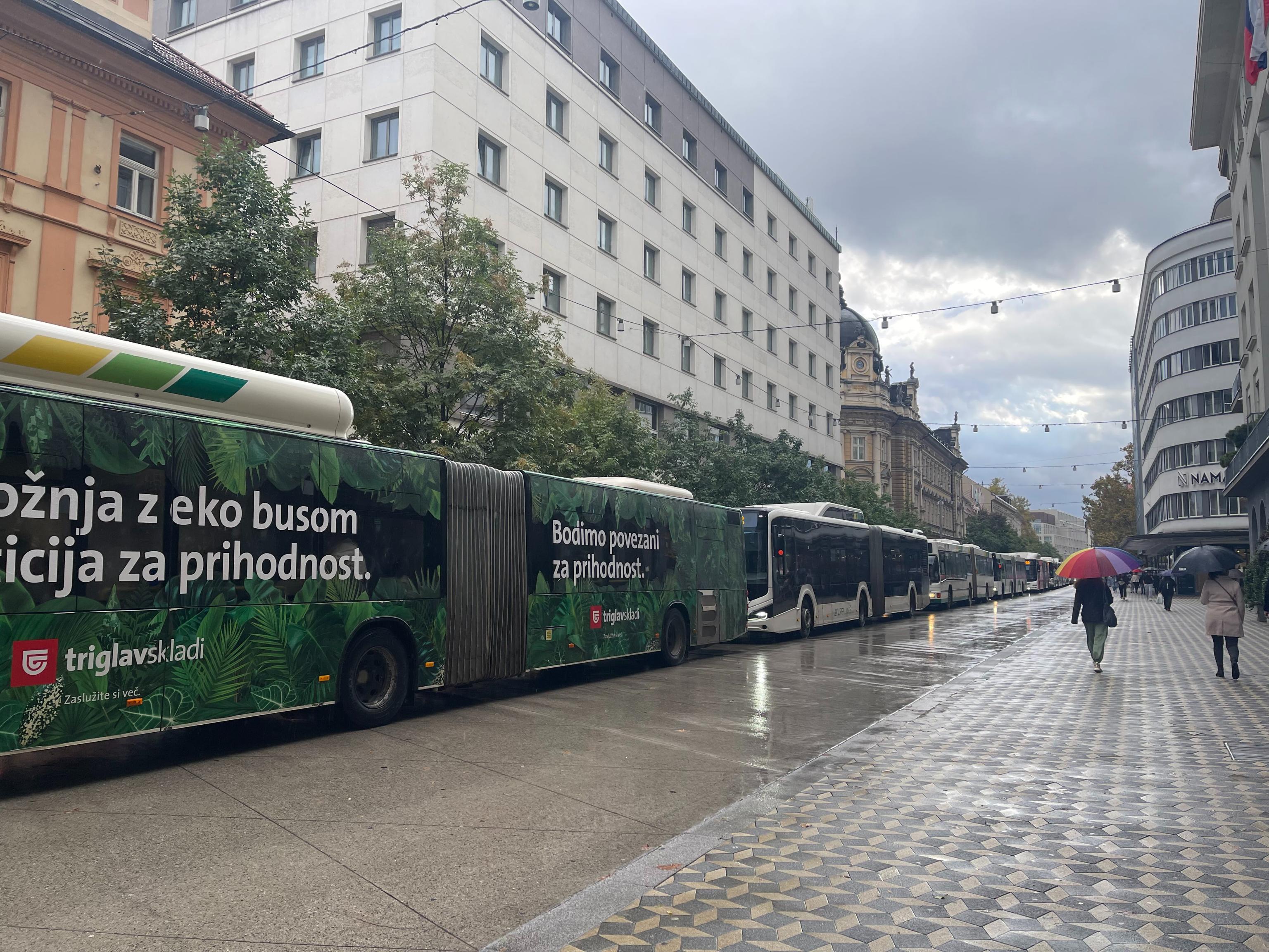 Prometni kaos v središču prestolnice. (Foto: N1)