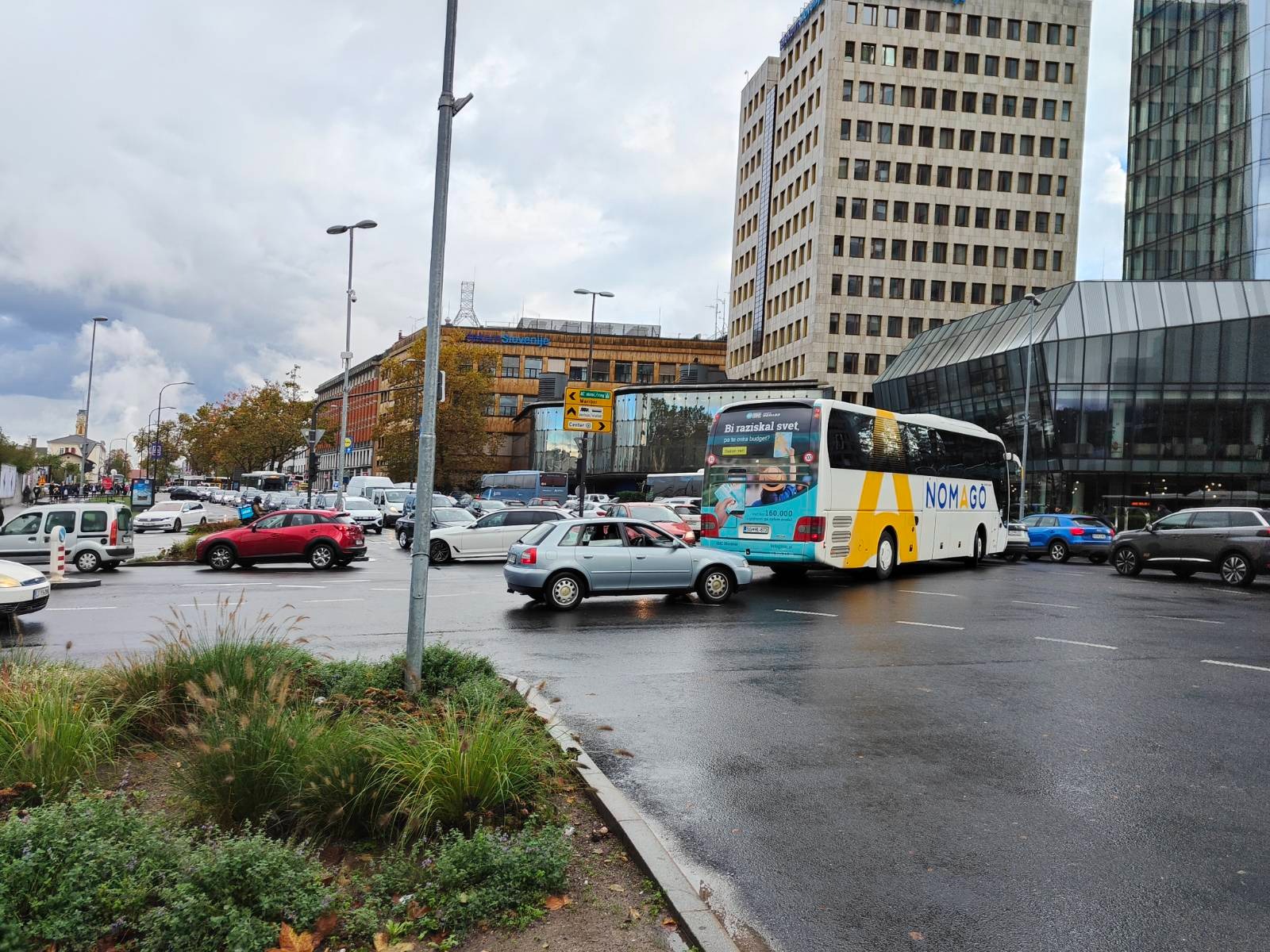 Prometni kaos v Ljubljani.