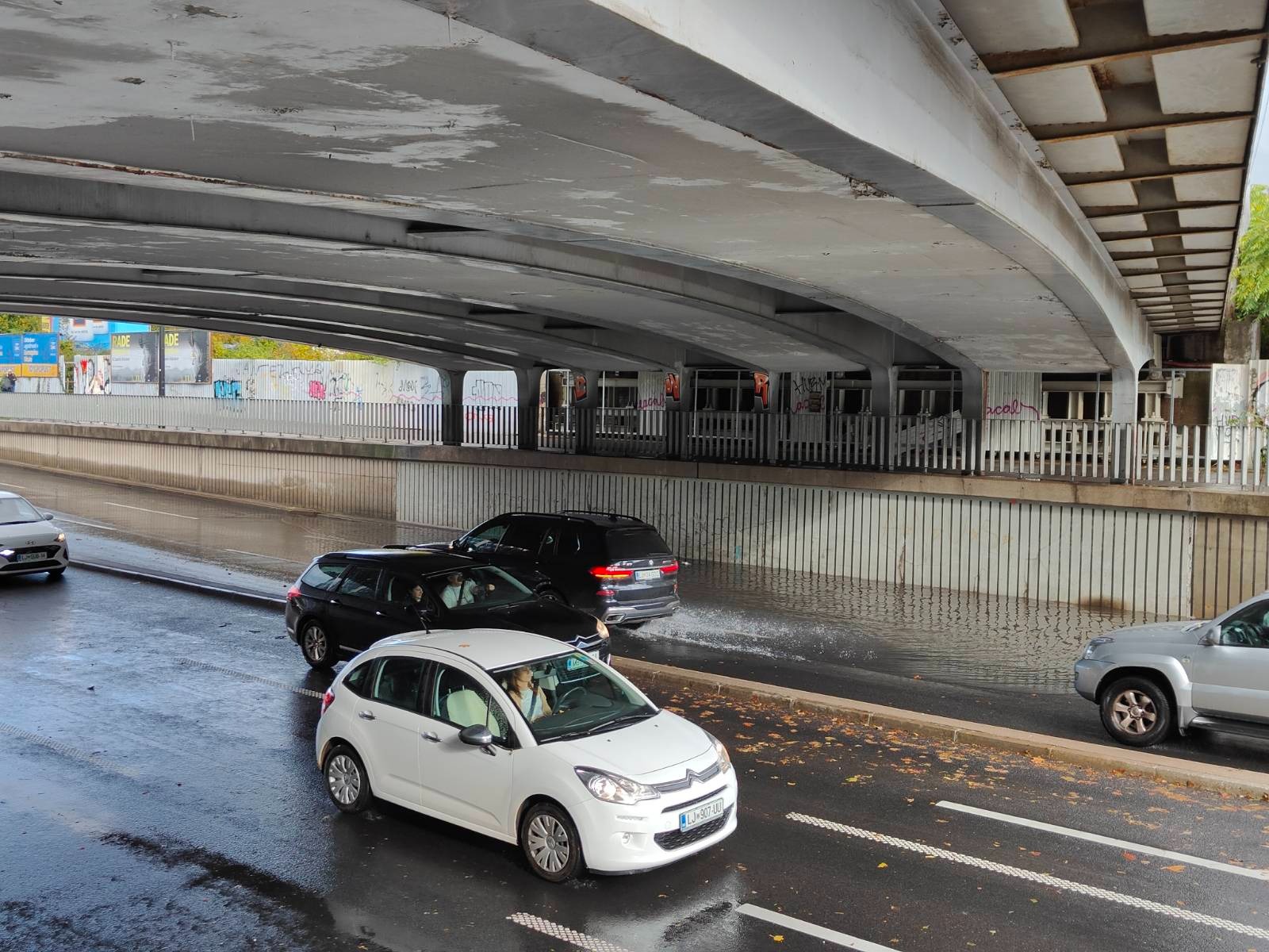 Prometni kaos v Ljubljani.