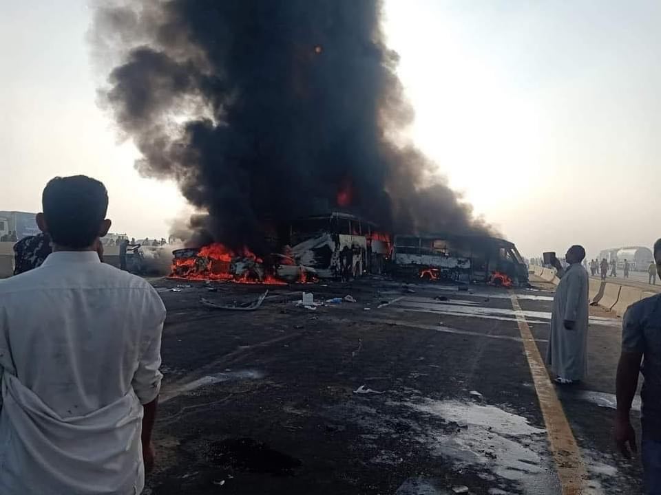 prometna nesreča, egipt, verižno trčenje