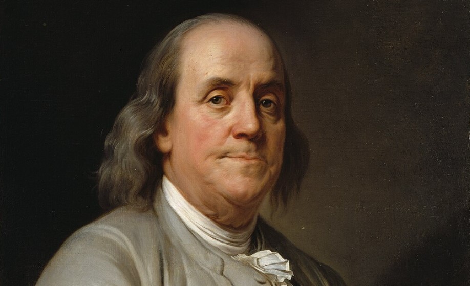 Benjamin Franklin Foto Zajem zaslona WIKIPEDIA