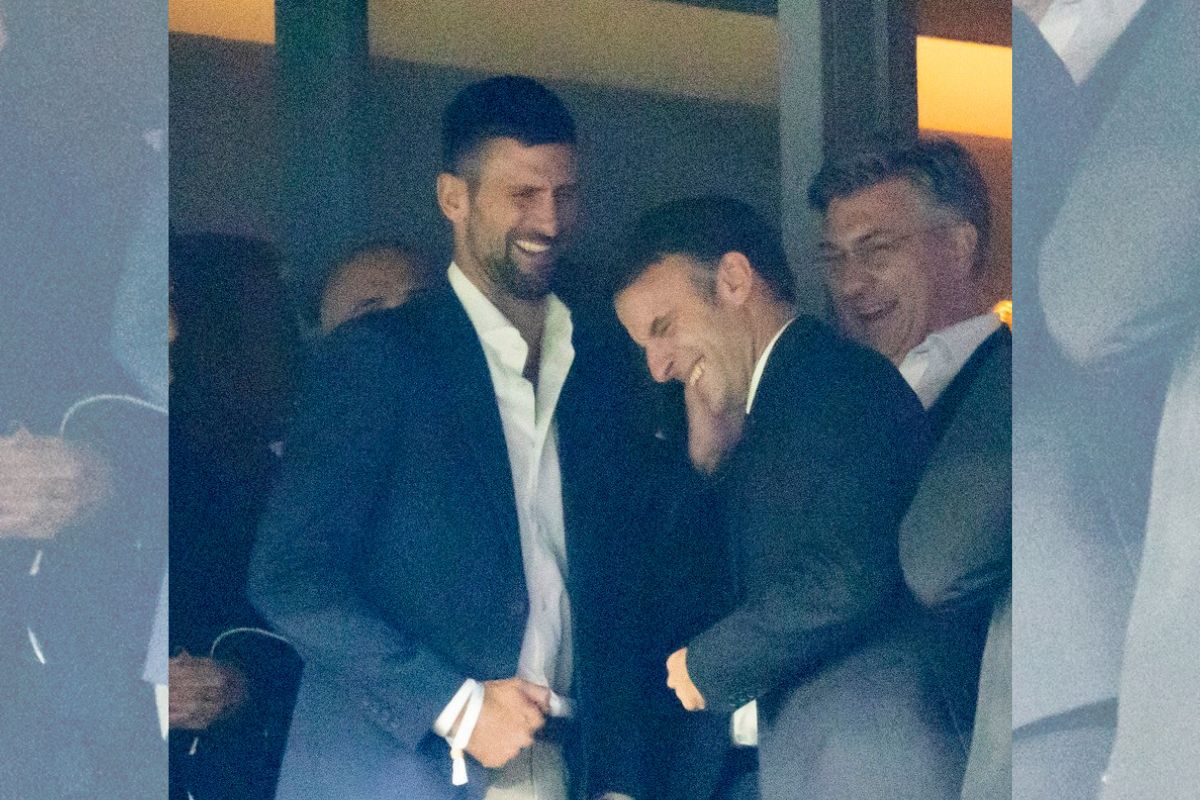 Novak Djoković, Emmanuel Macron, Andrej Plenković