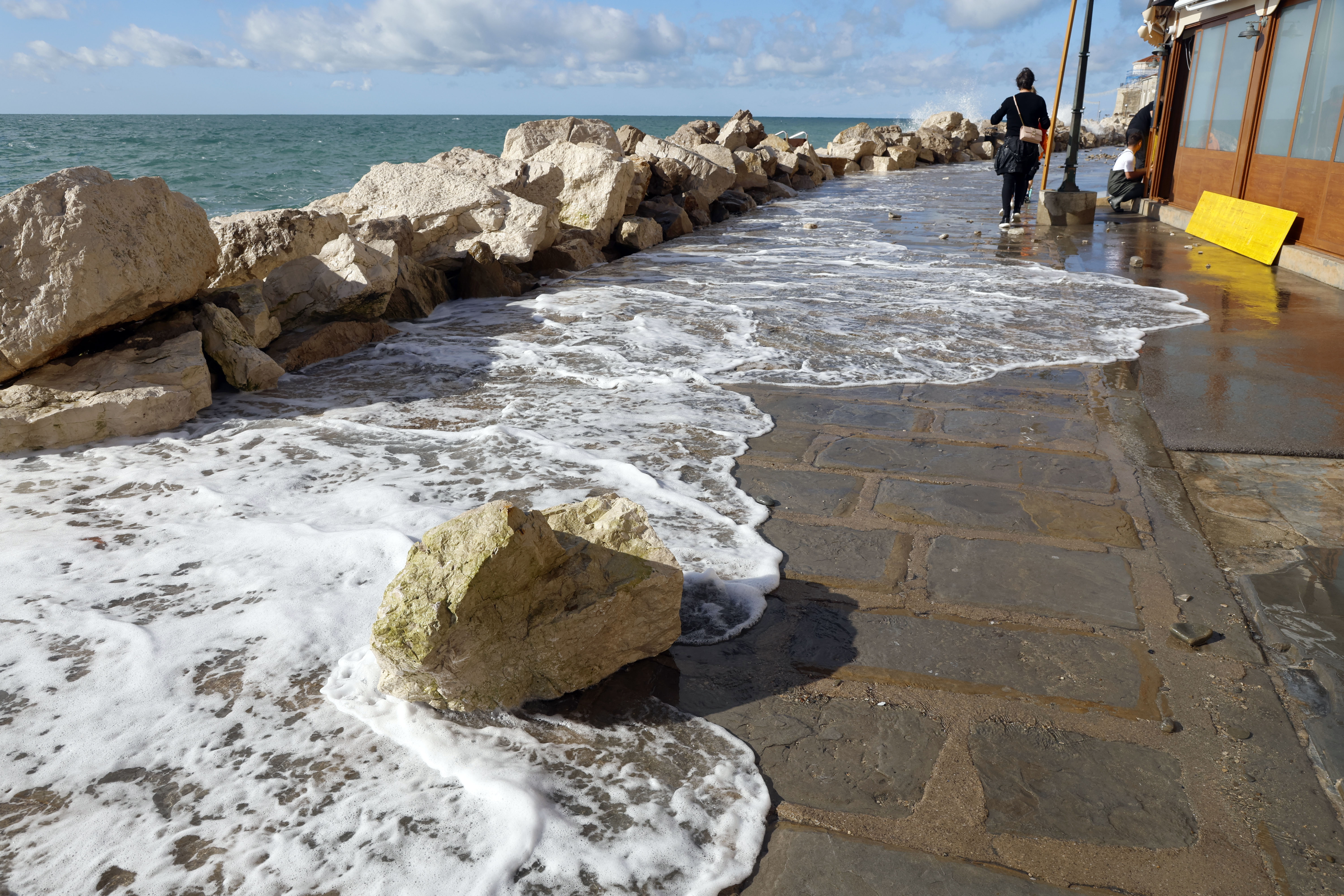 morje, piran, valobran, plimovanje