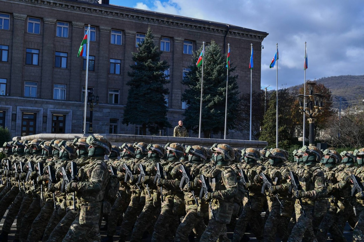 Vojaška parada v Gorskem Karabahu. (Foto: PROFIMEDIA)