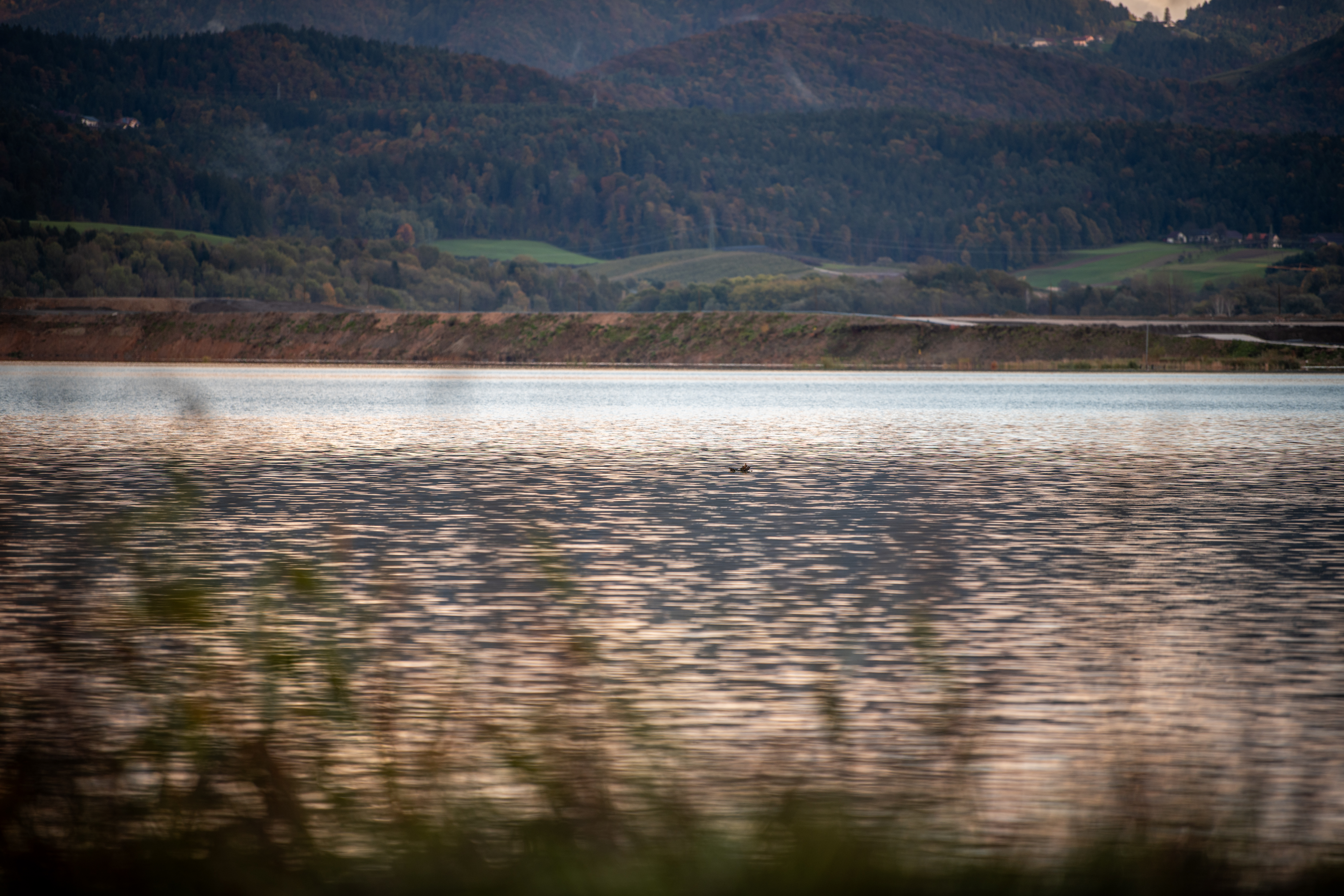 Šoštanjsko jezero, oblaki, vreme, narava