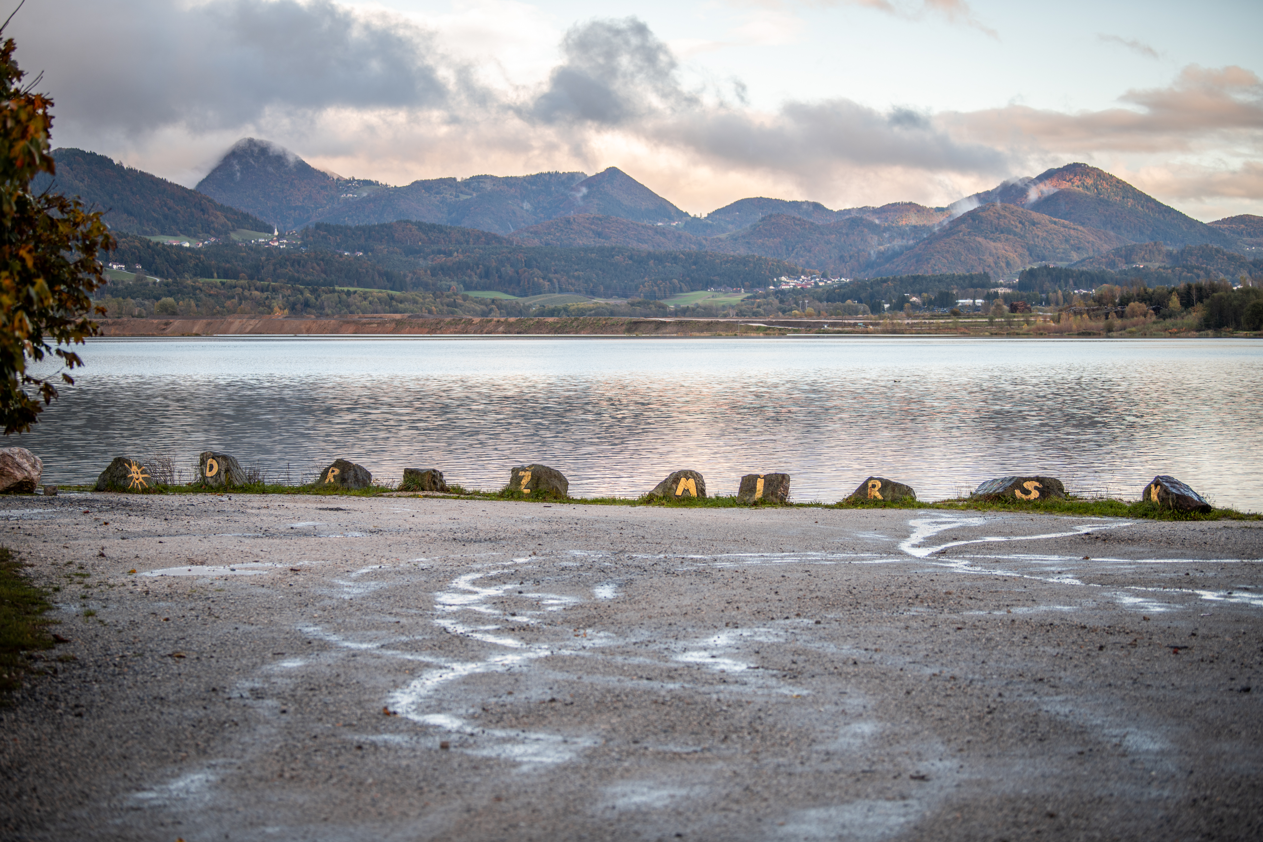 Šoštanjsko jezero, oblaki, vreme, narava