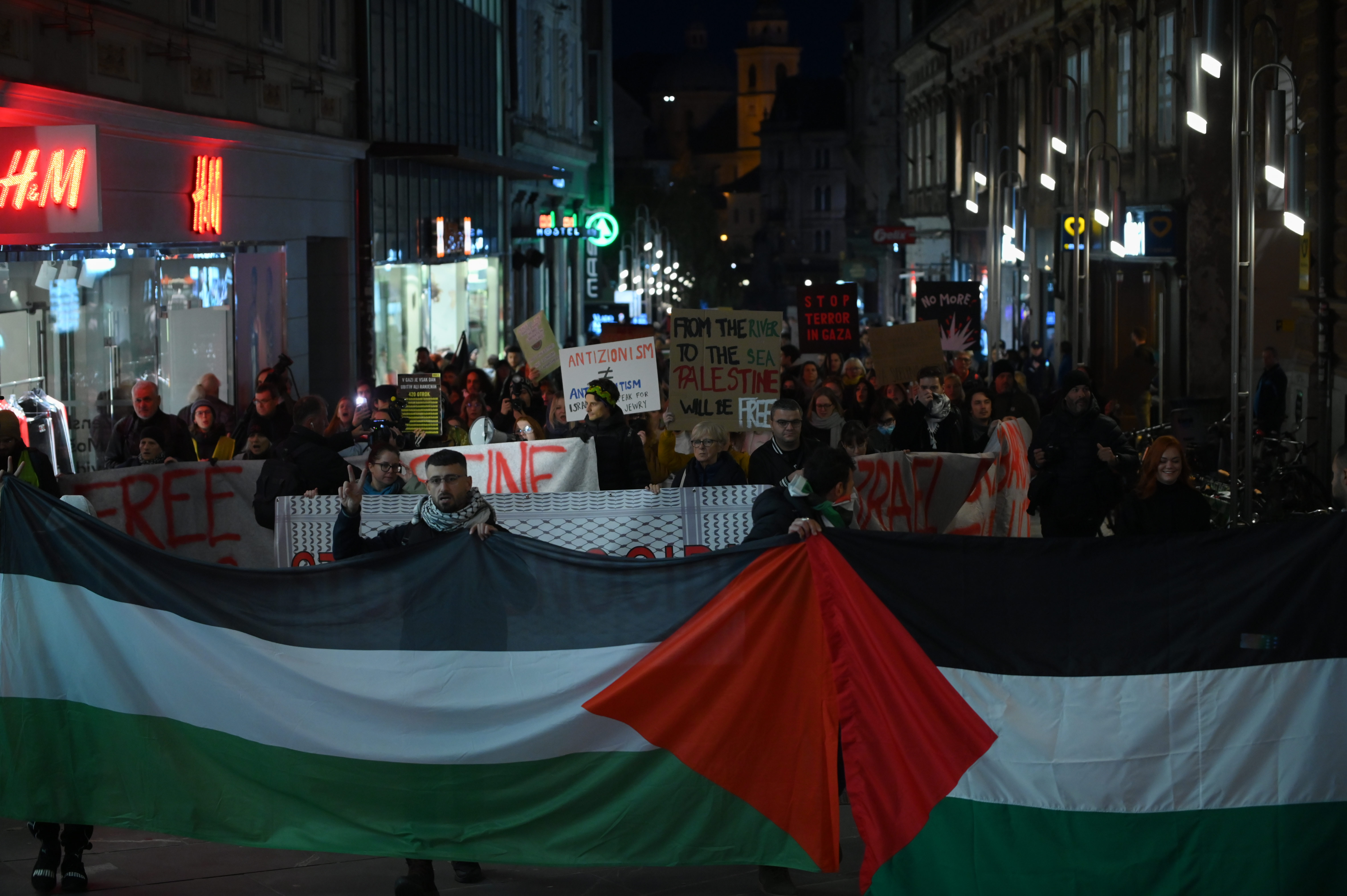 Protest za Palestino (Foto: Žiga Živulović Jr./BOBO)