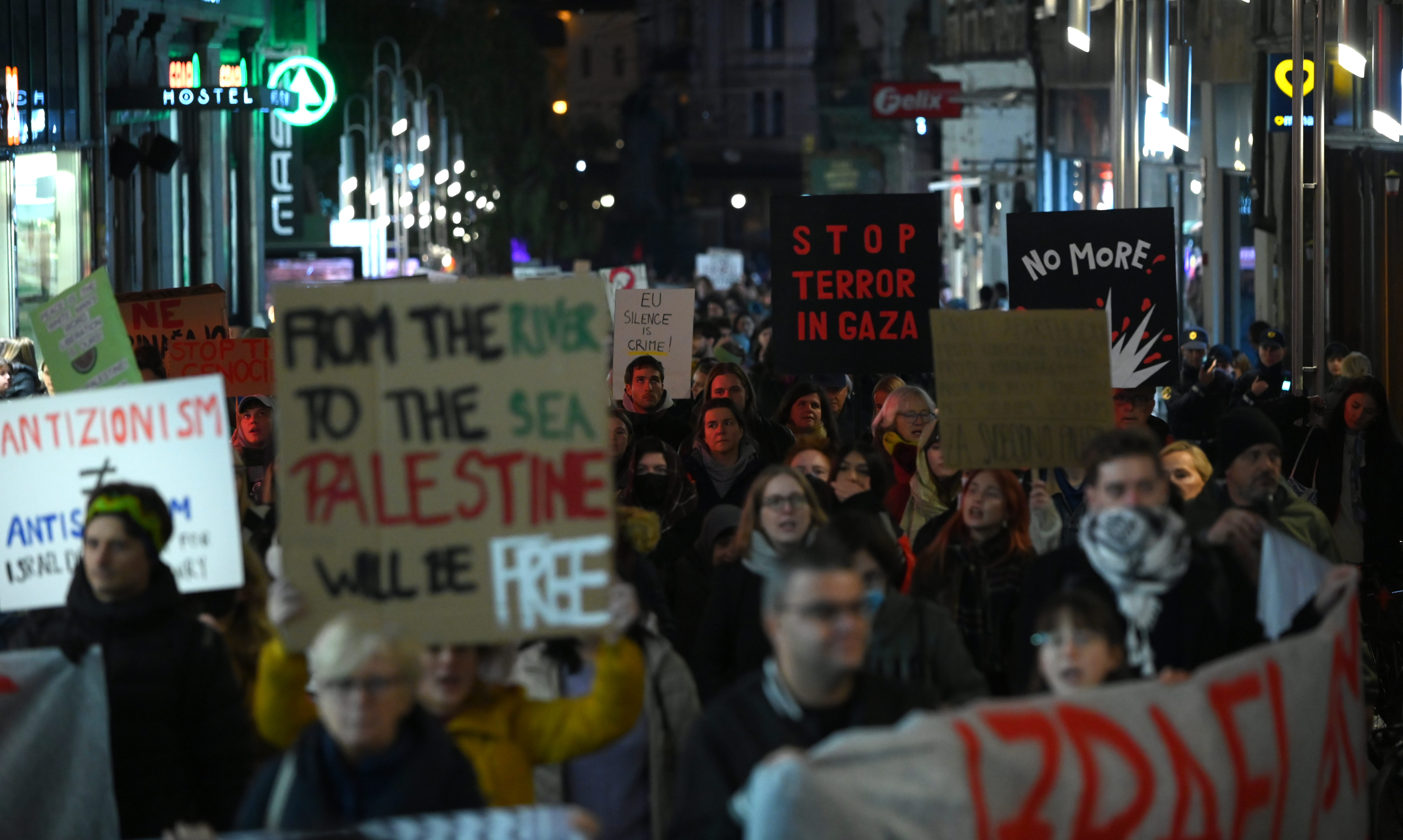 Protest za Palestino (Foto: Žiga Živulović Jr./BOBO)