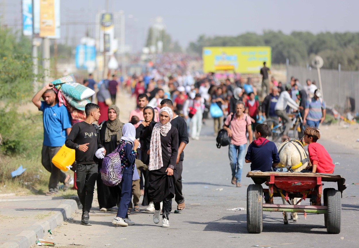 Palestinci zapuščajo severni del Gaze