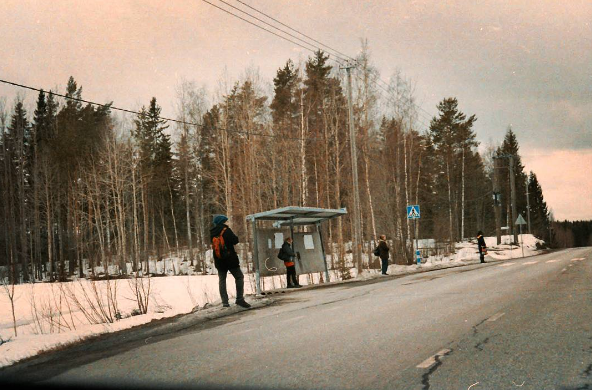 finska, avtobusna postaja, distanca