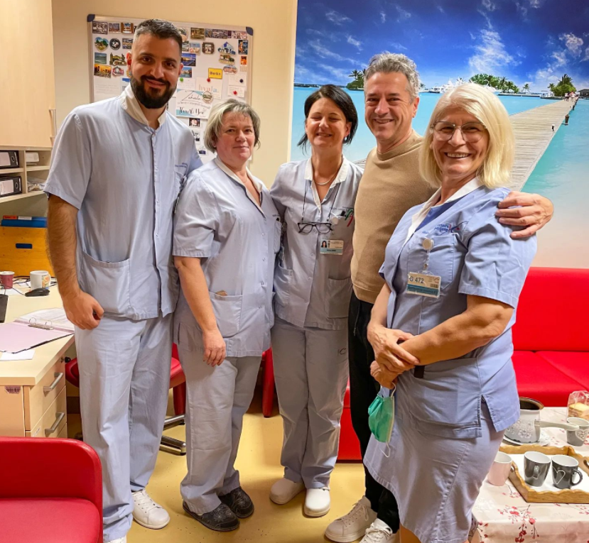 Robert Golob v bolnišnici