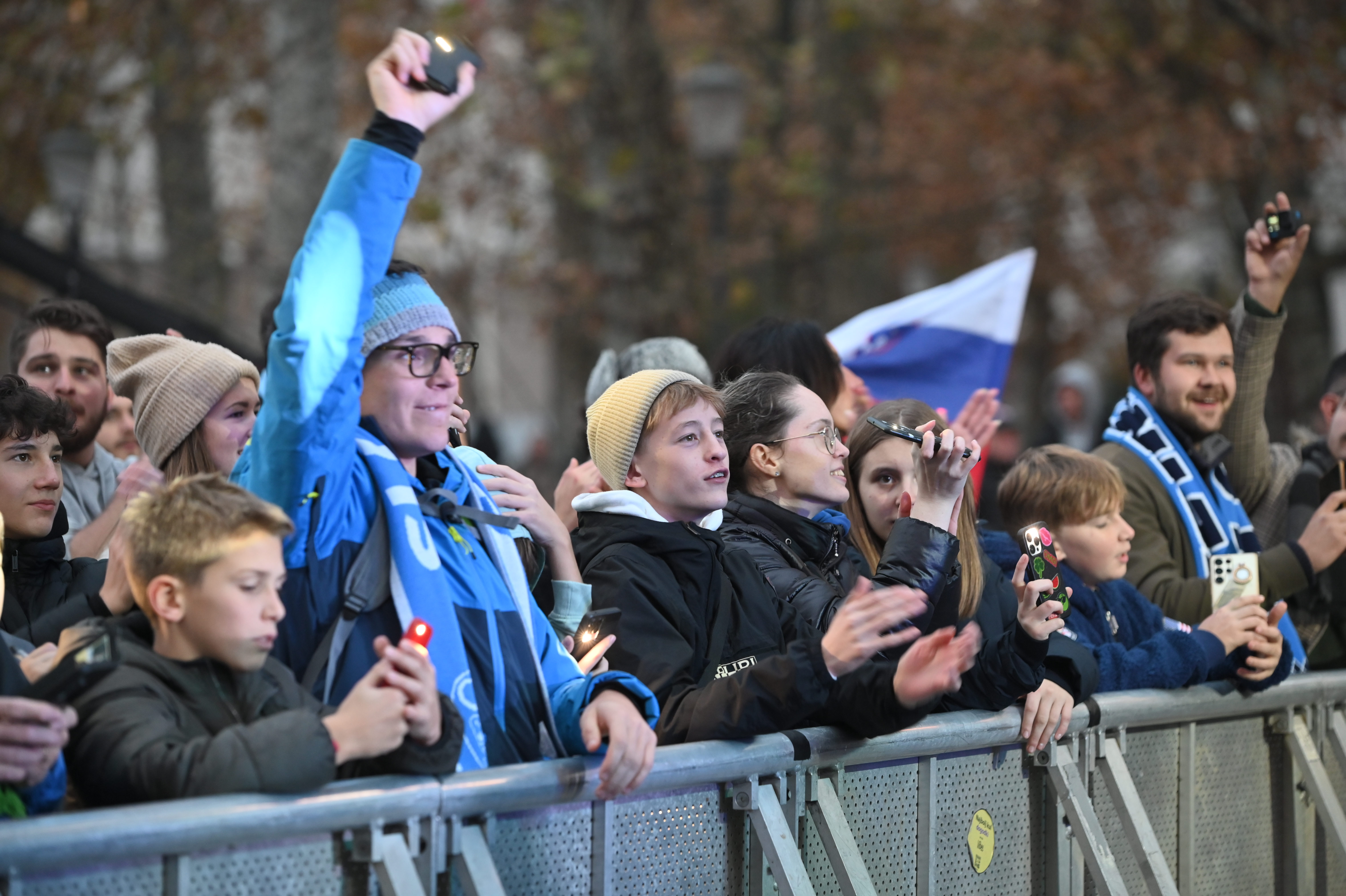 Kongresni trg, pero lovšin, sprejem nogometašev,