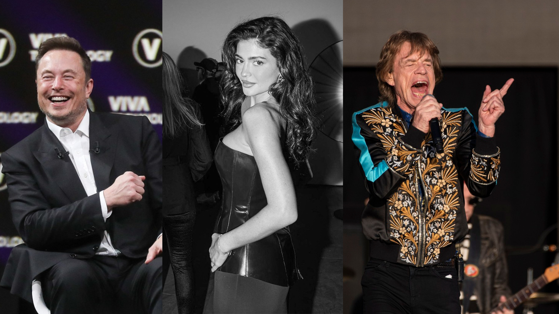 Elon Musk,  Kylie Jenner in Mick Jagger