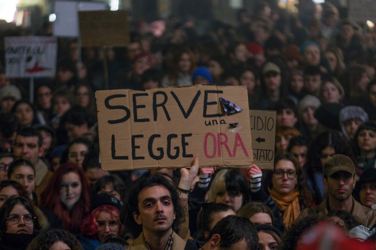Giulia Cecchettin protesti
