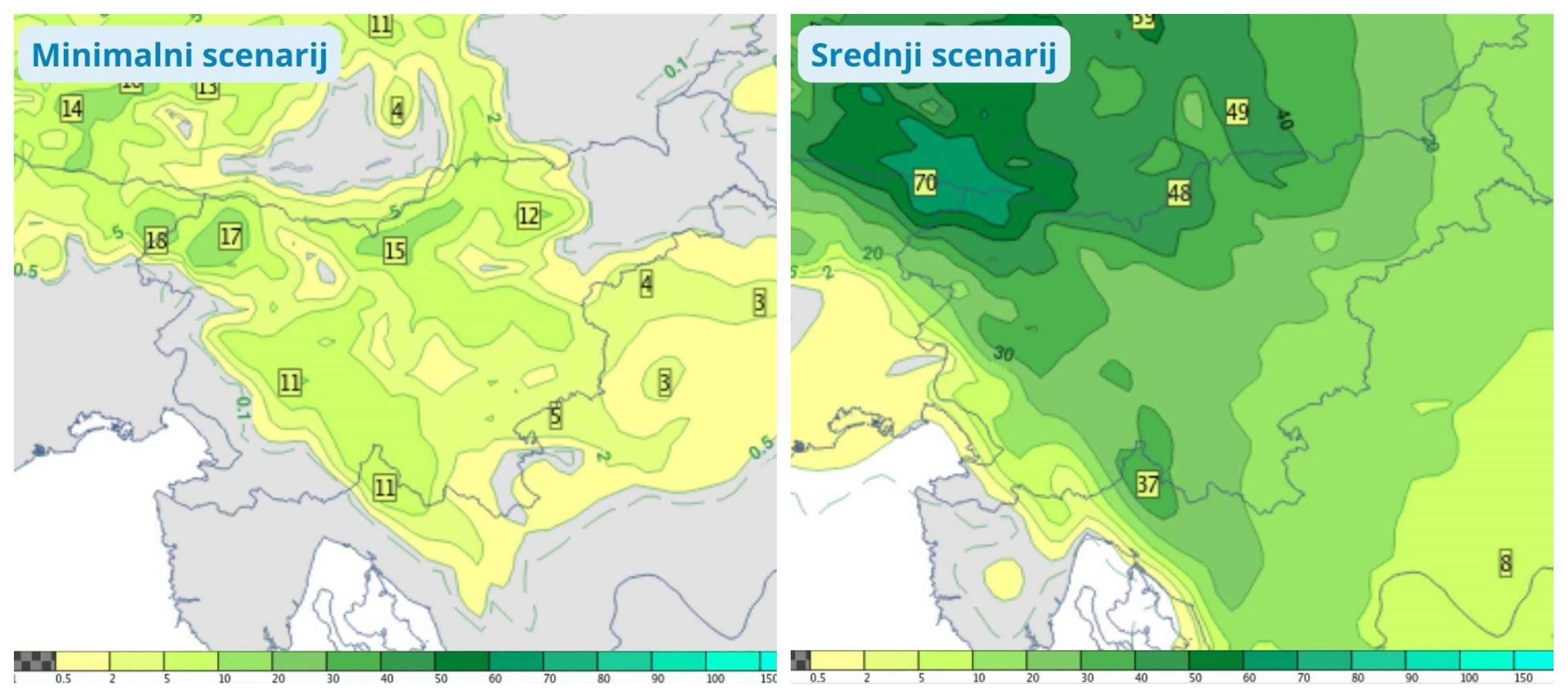 sneg, sneženje, Slovenija, Arso