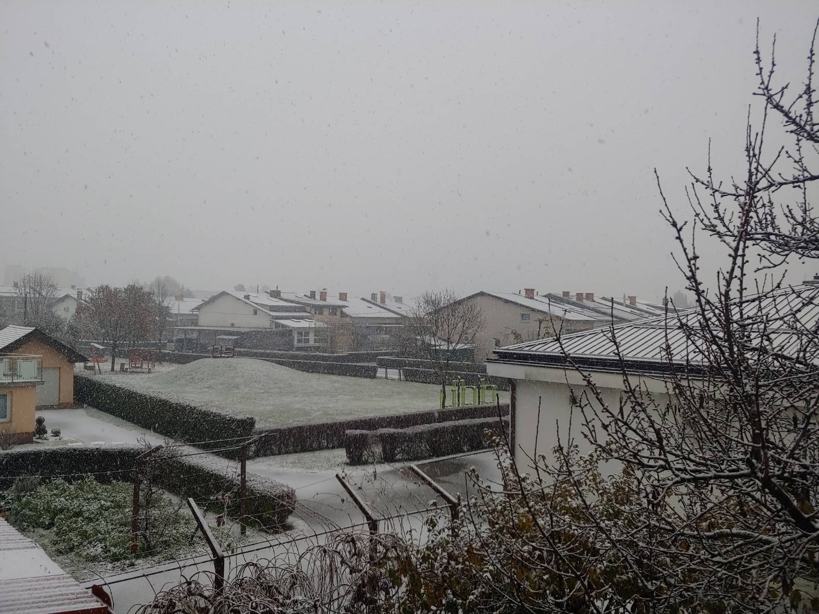 Sneg v Murski Soboti (Foto: N1)